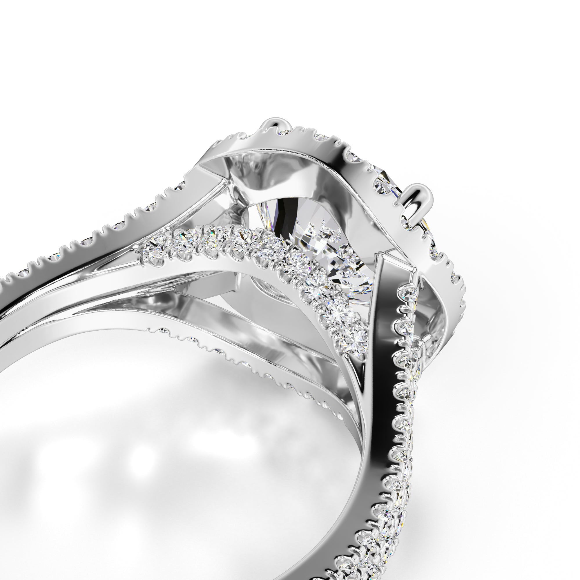 Isabella Lab Grown Diamond Ring | White Gold | 2