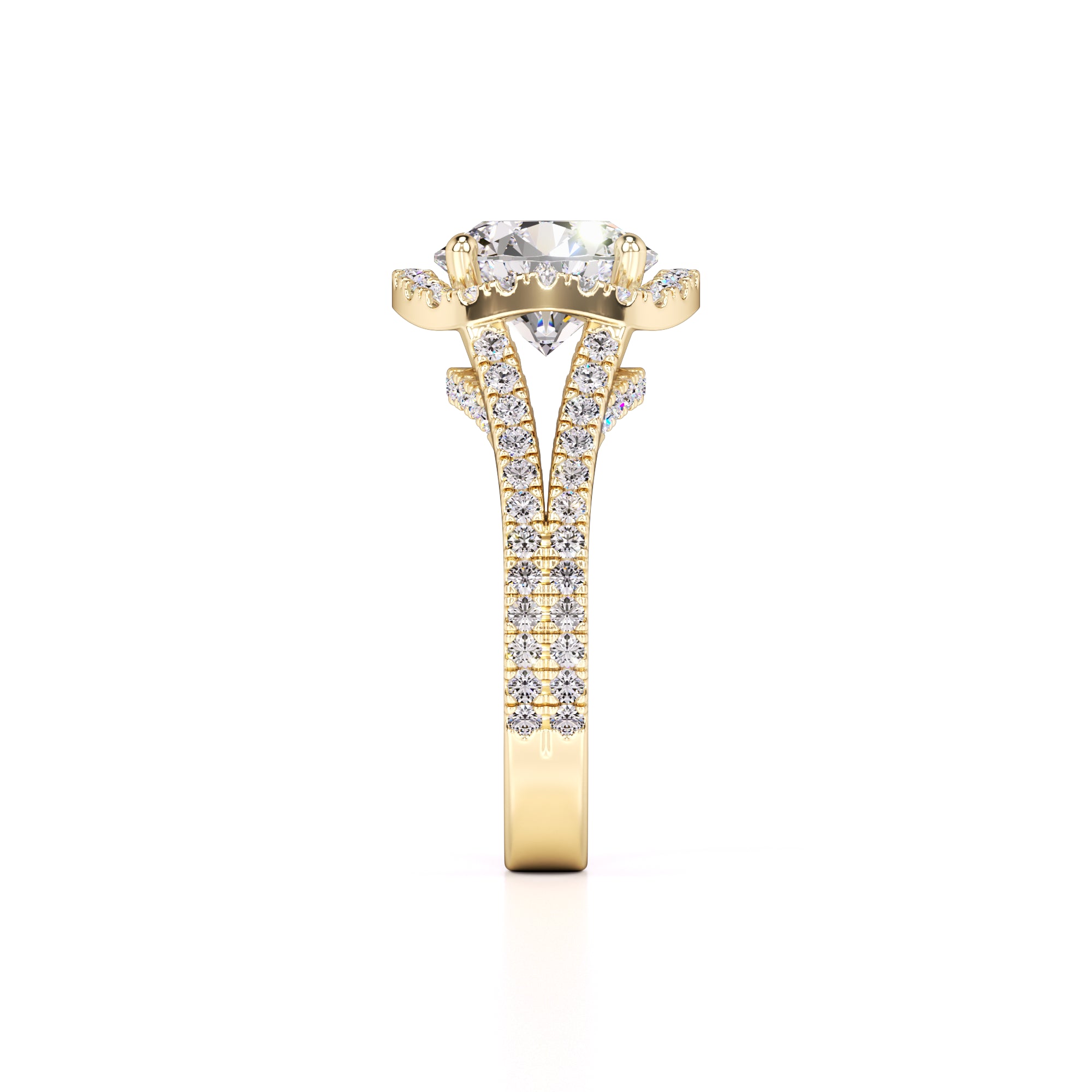 Isabella Lab Grown Diamond Ring | Yellow Gold | 4