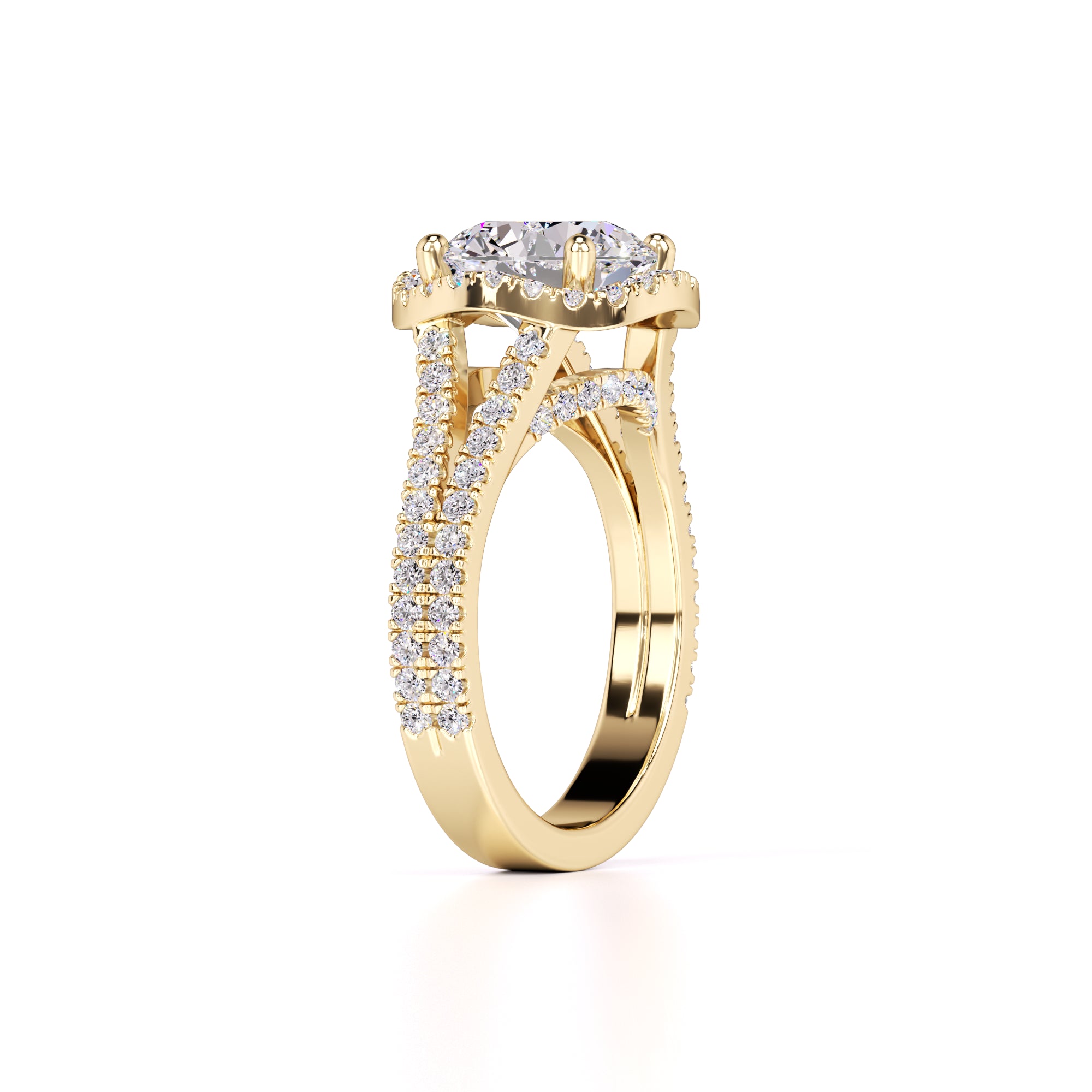 Isabella Lab Grown Diamond Ring | Yellow Gold | 3