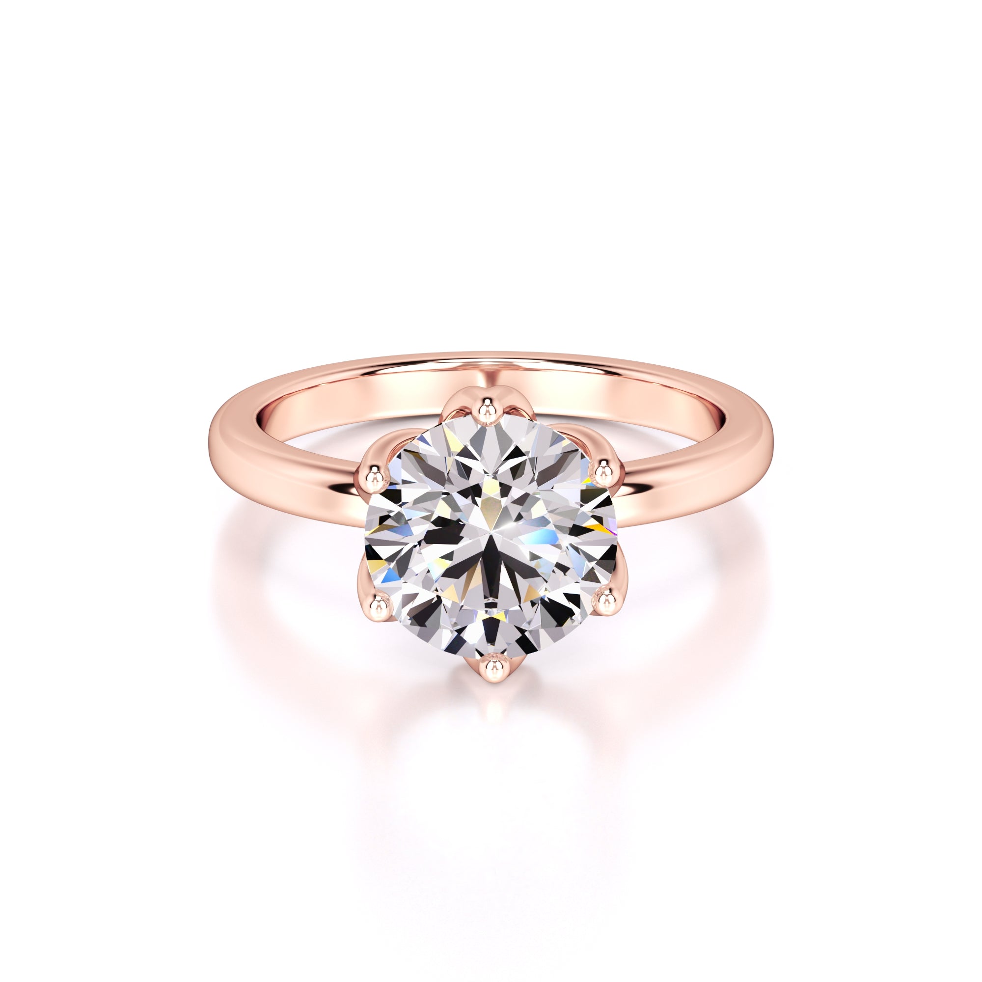 Kate Lab Grown Diamond Ring | Rose Gold | 1