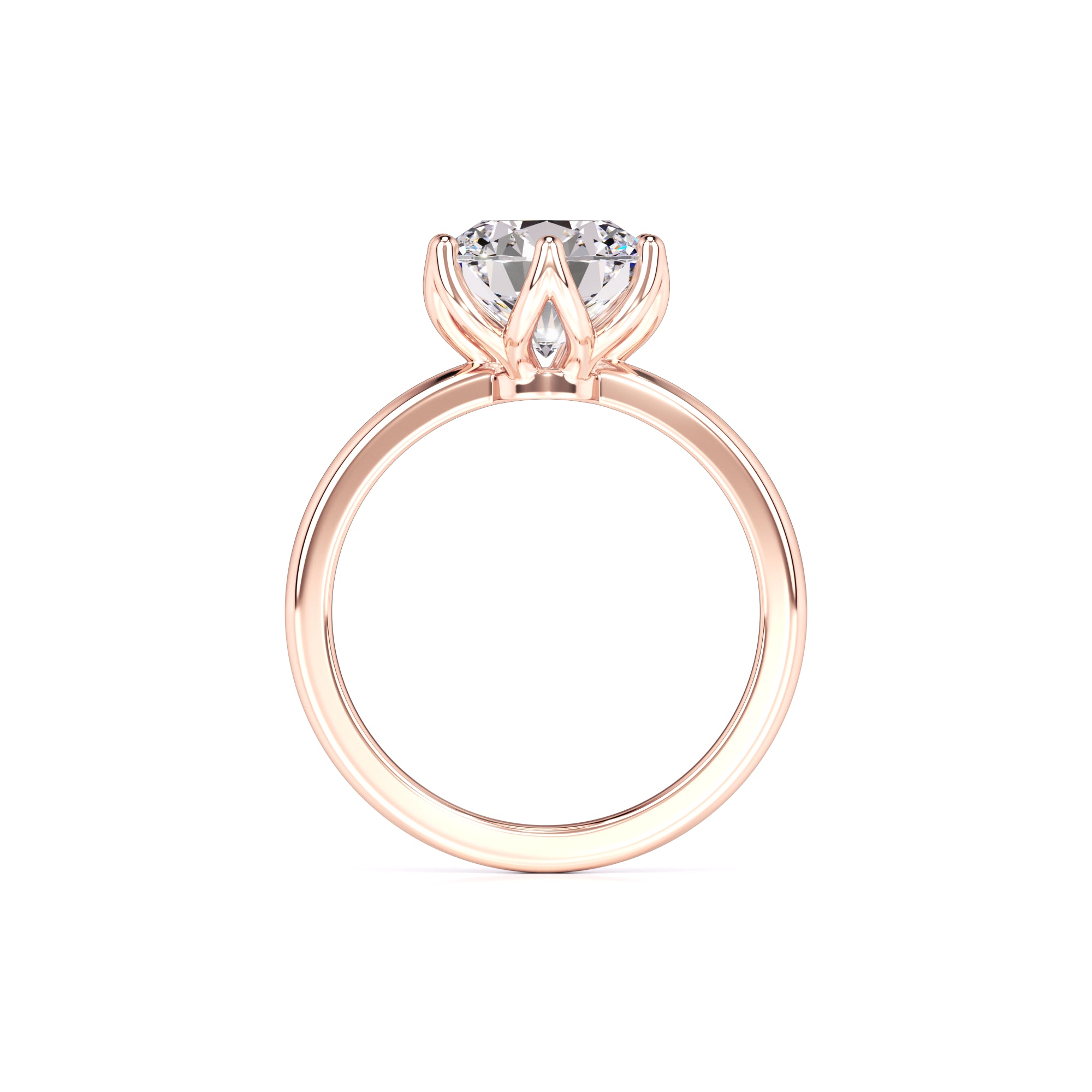 Kate Moissanite Ring | Rose Gold | 4