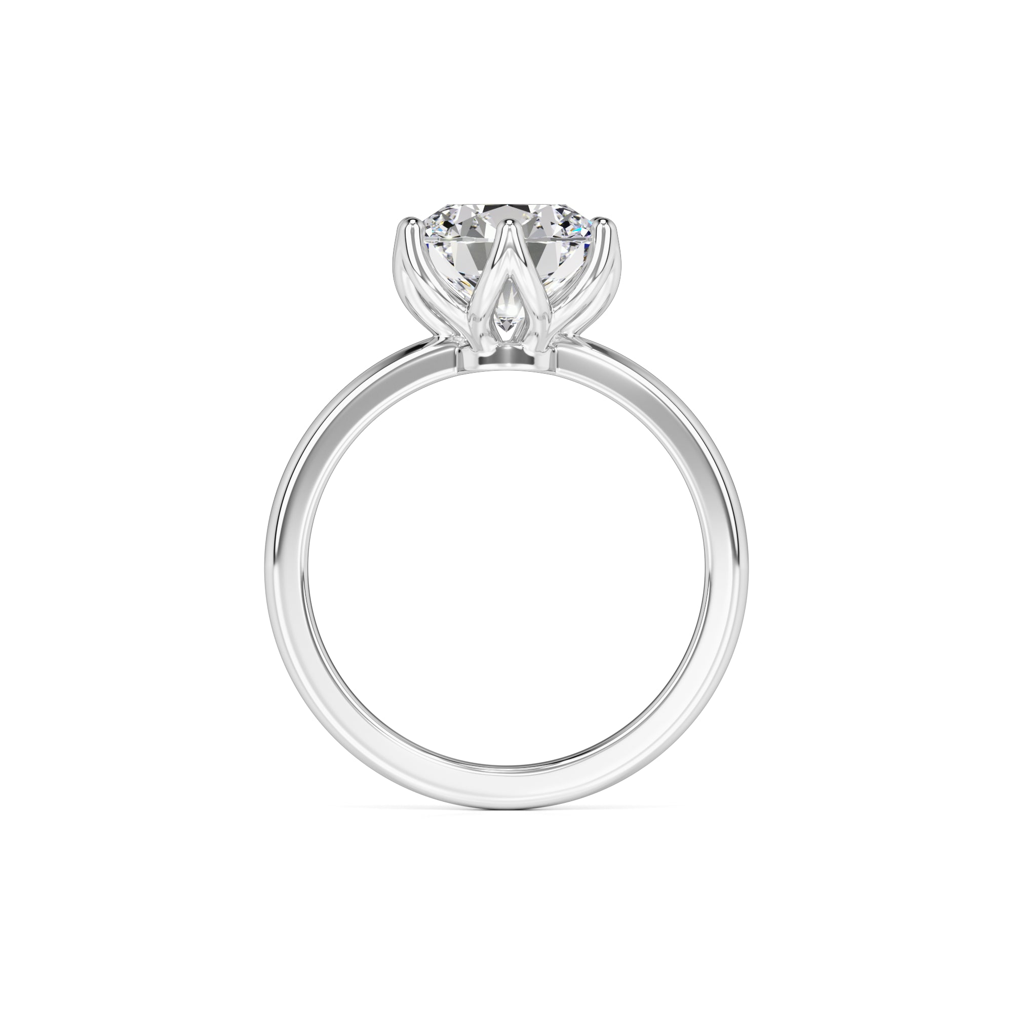 Kate Moissanite Ring | White Gold | 4