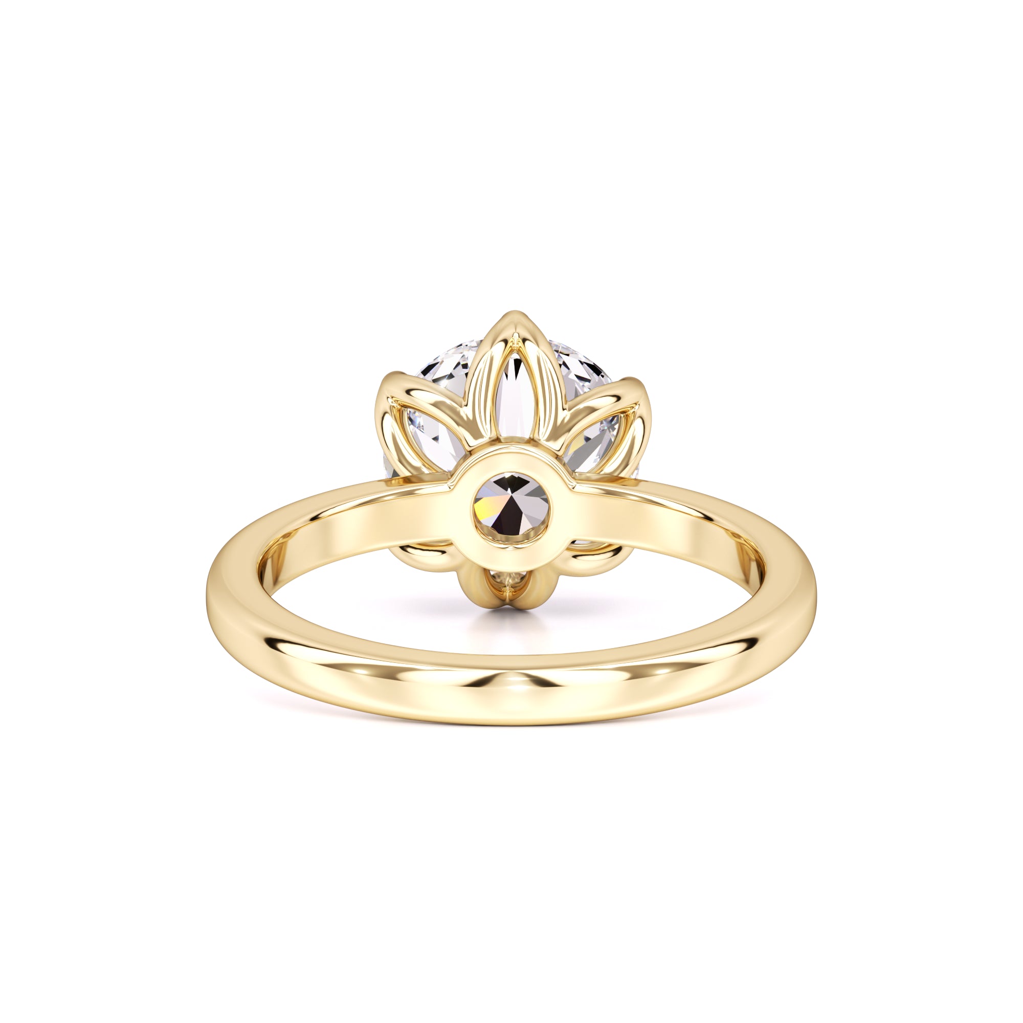Kate Moissanite Ring | Yellow Gold | 3