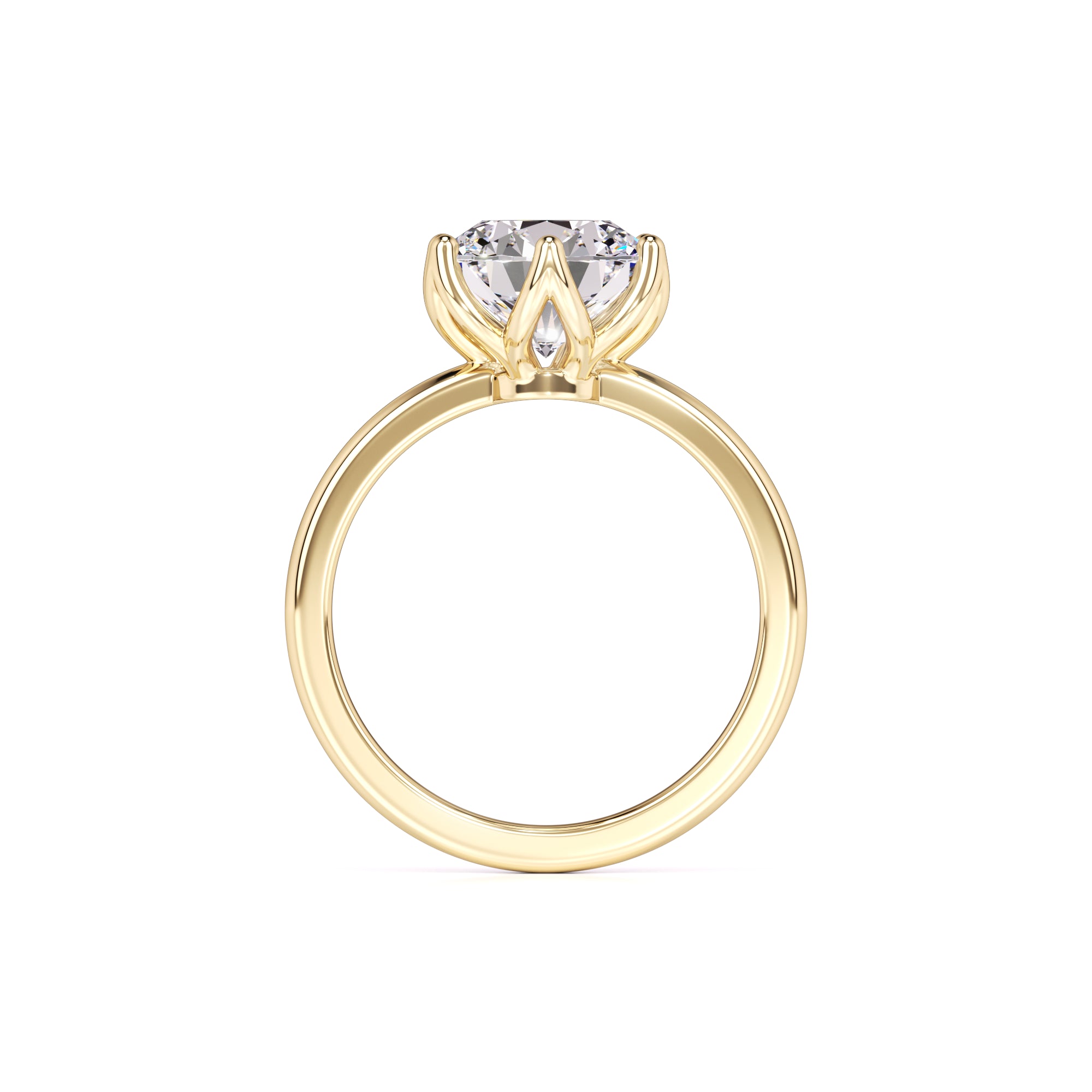 Kate Moissanite Ring | Yellow Gold | 4