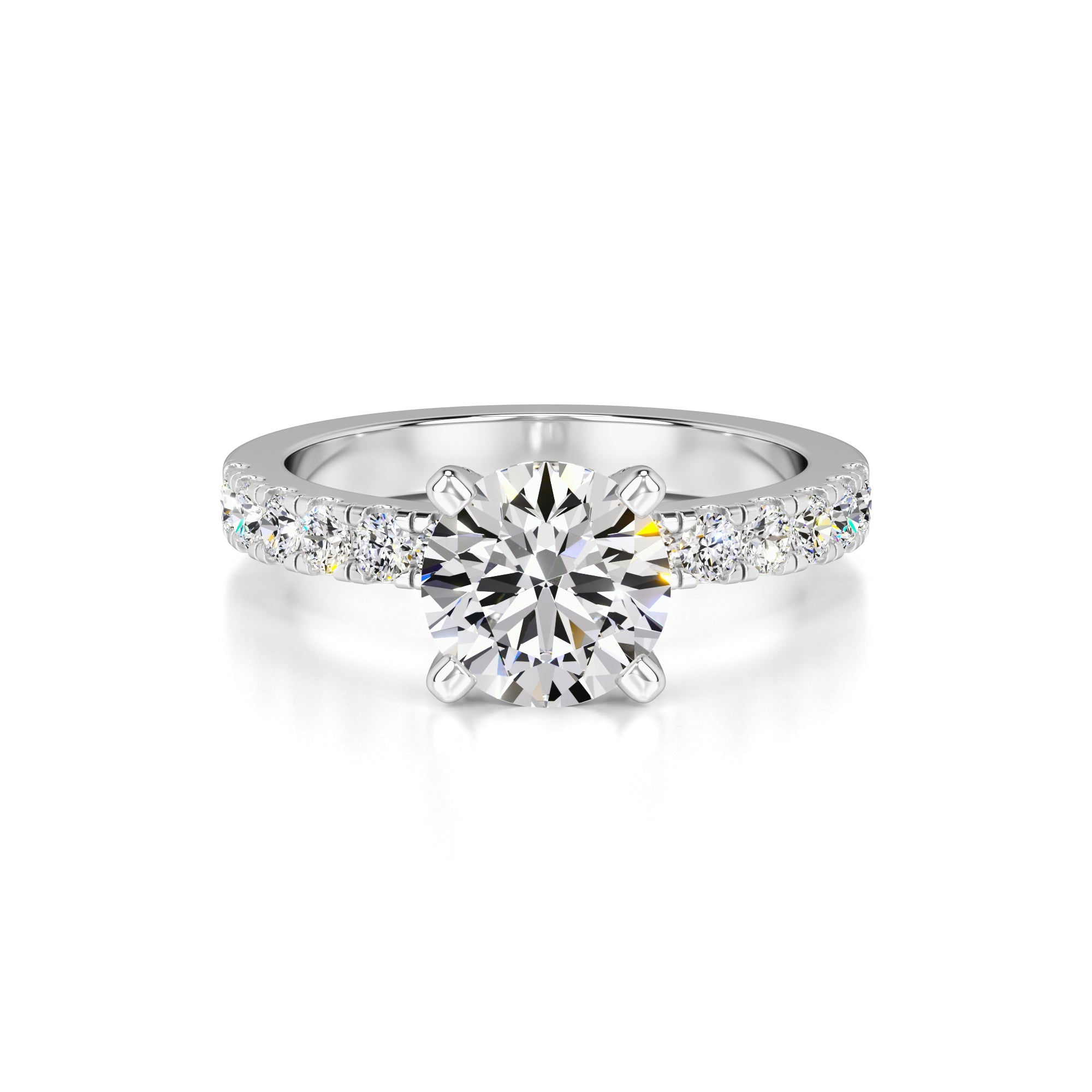 Layla Lab Grown Diamond Ring | White Gold | 1