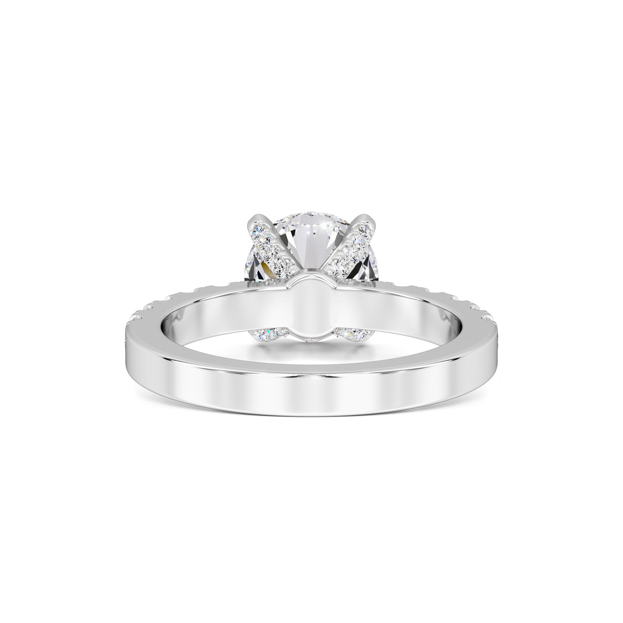 Layla Moissanite & Lab Grown Diamond Ring | White Gold | 3