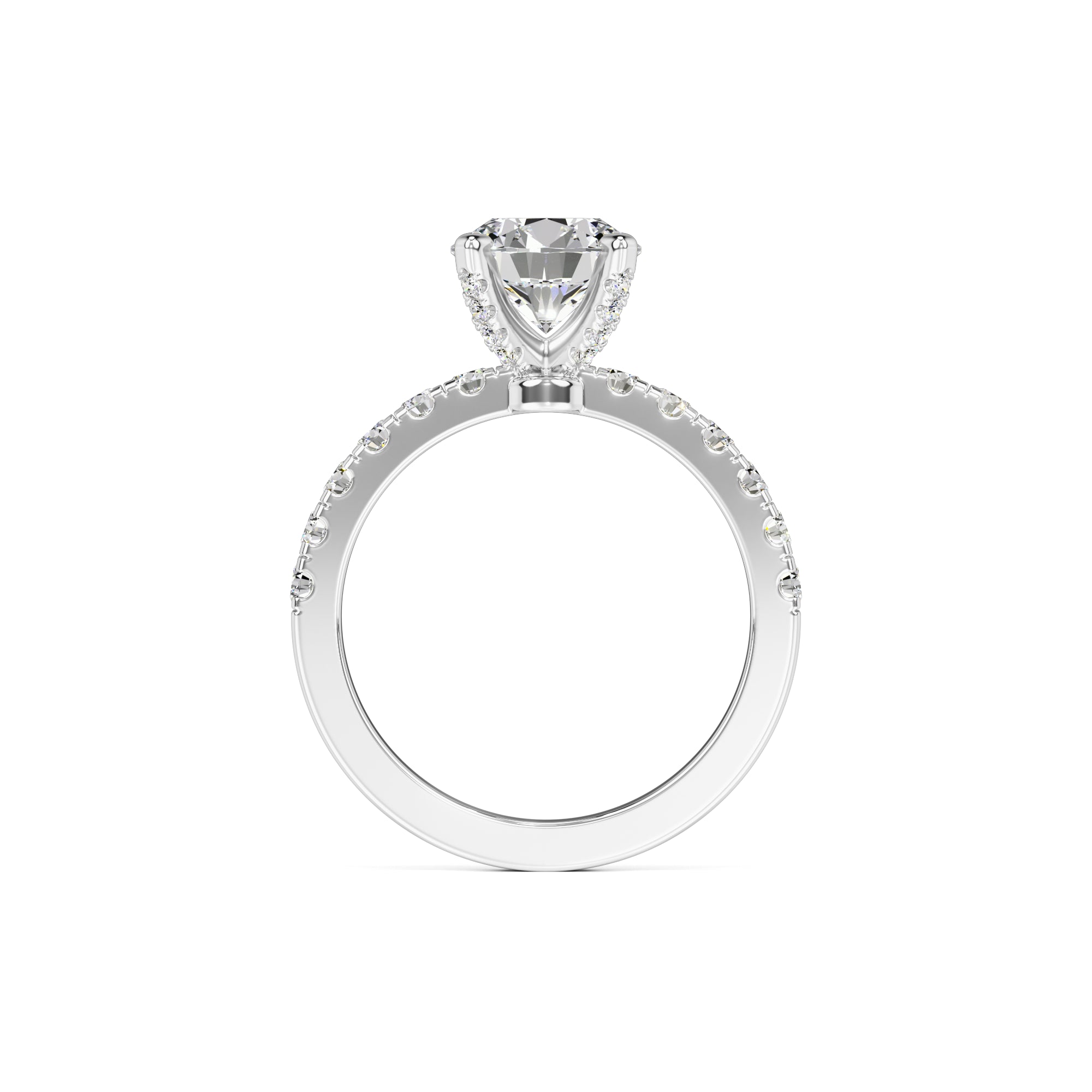 Layla Moissanite & Lab Grown Diamond Ring | White Gold | 4