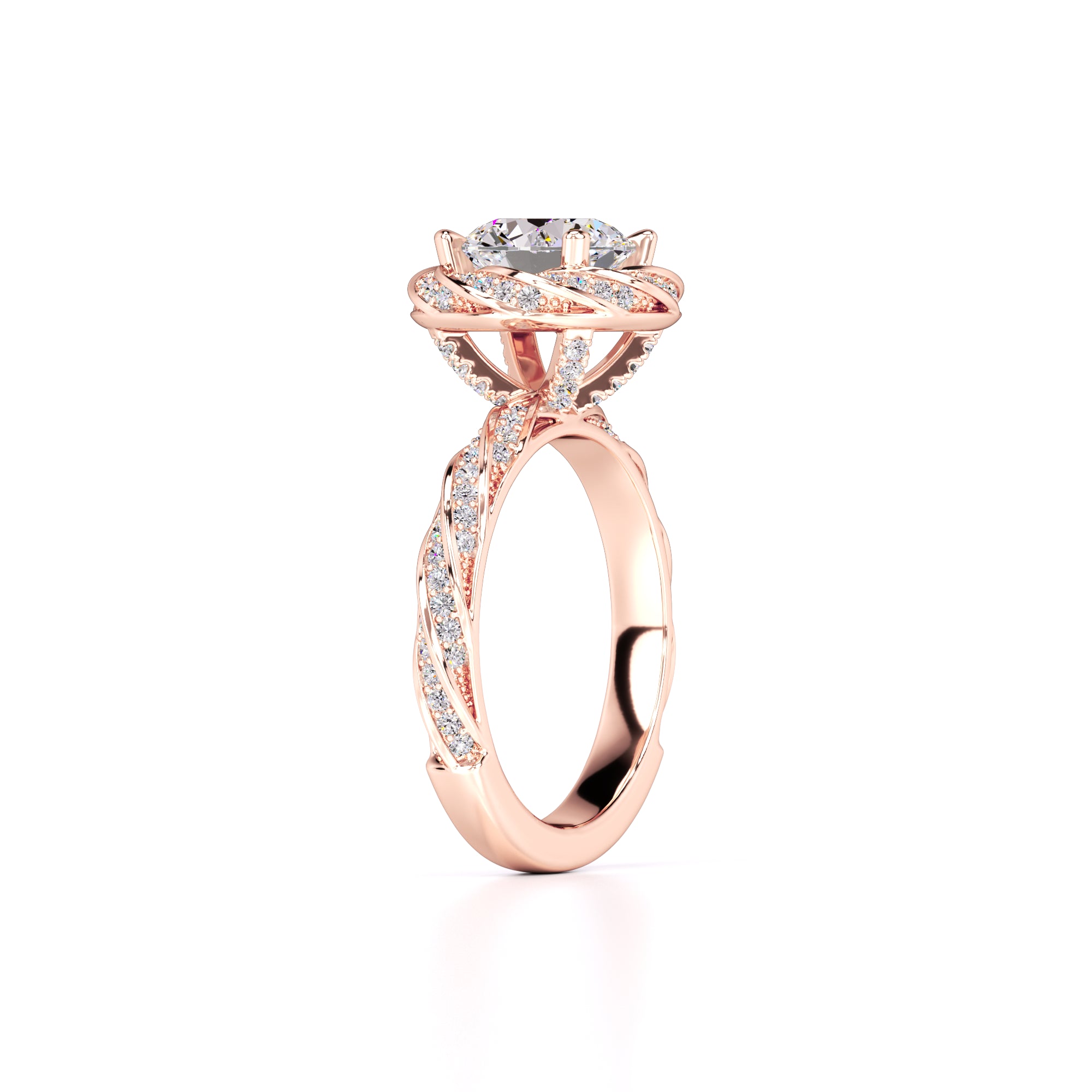 Lillian Lab Grown Diamond Ring | Rose Gold | 3