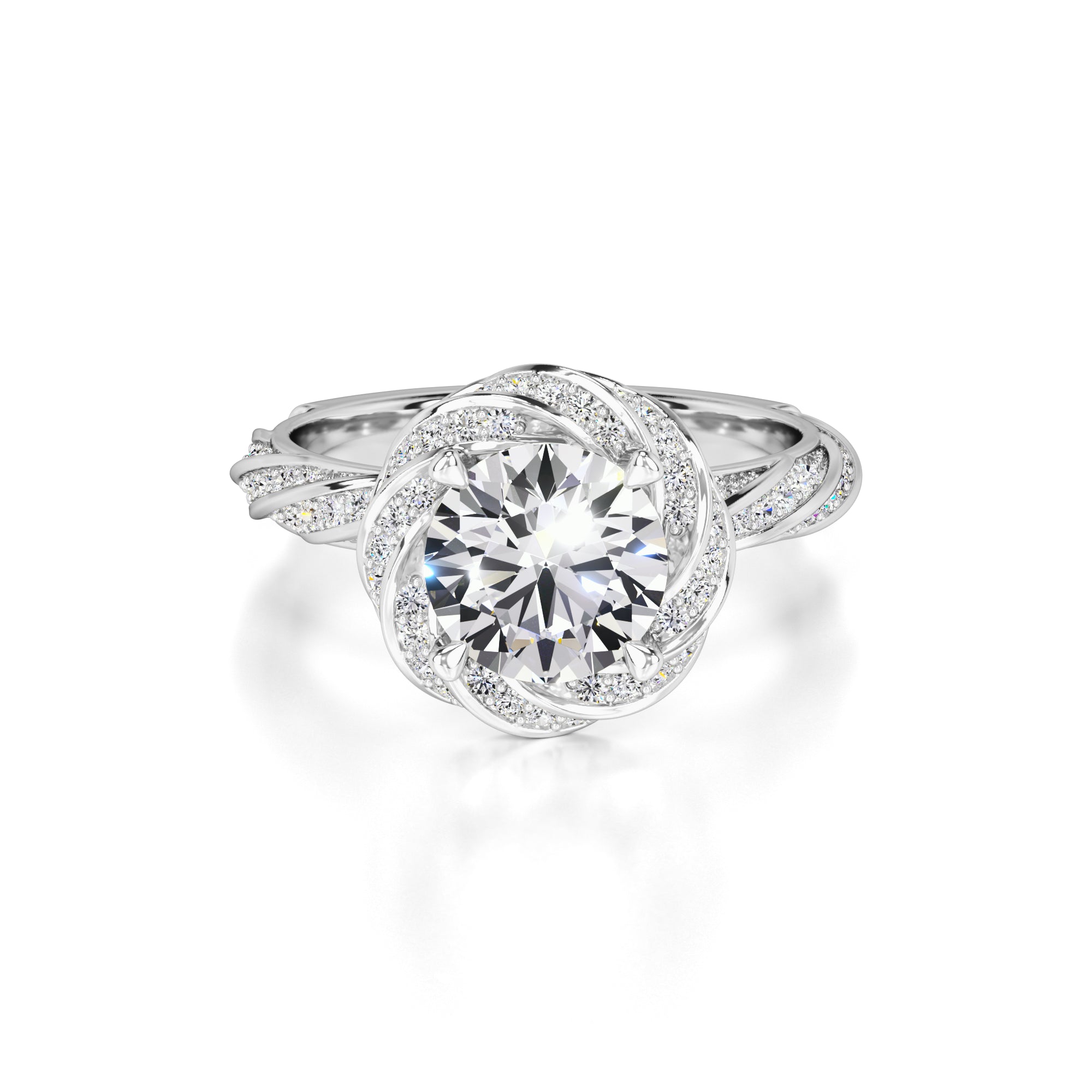 Lillian Lab Grown Diamond Ring | White Gold | 1