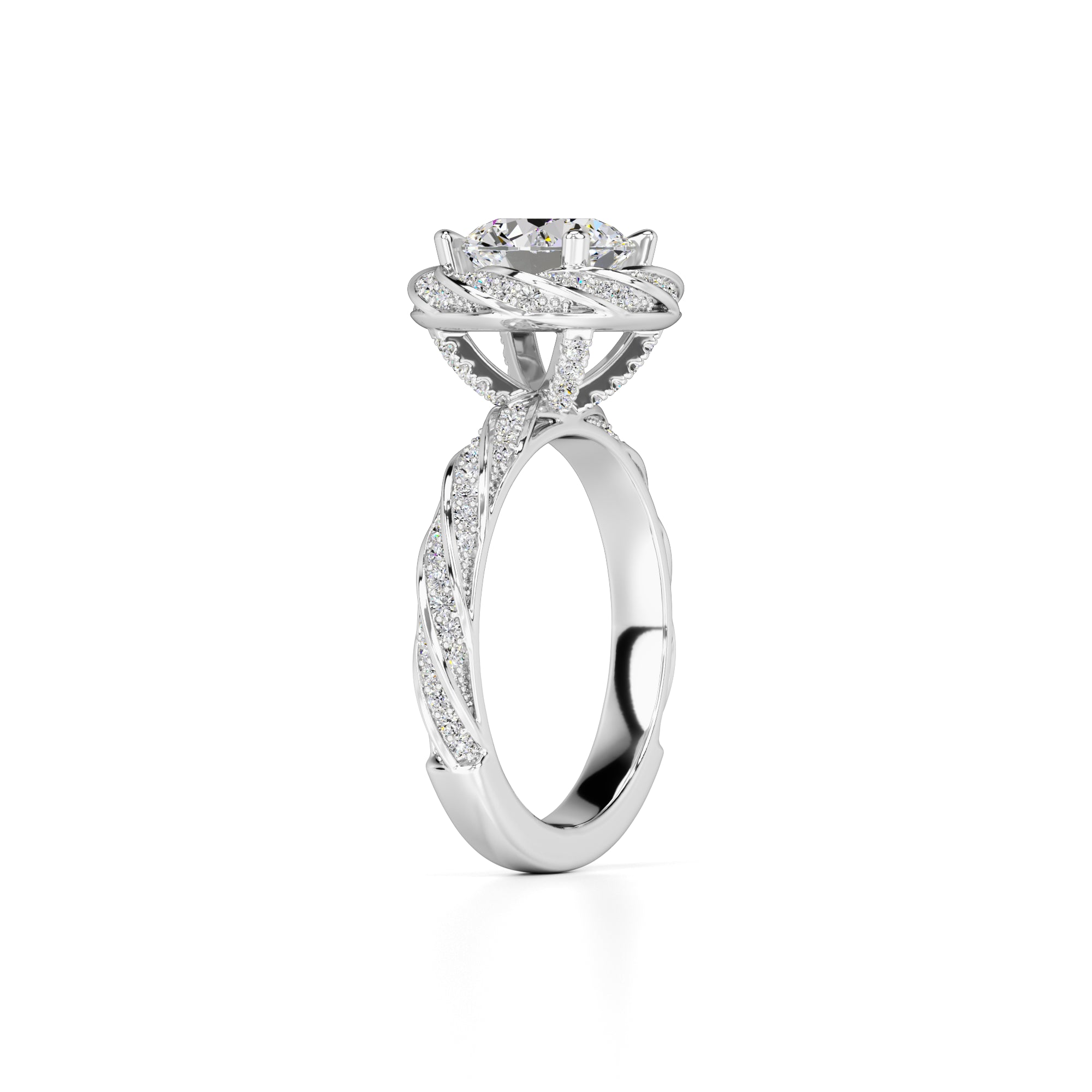 Lillian Lab Grown Diamond Ring | White Gold | 3
