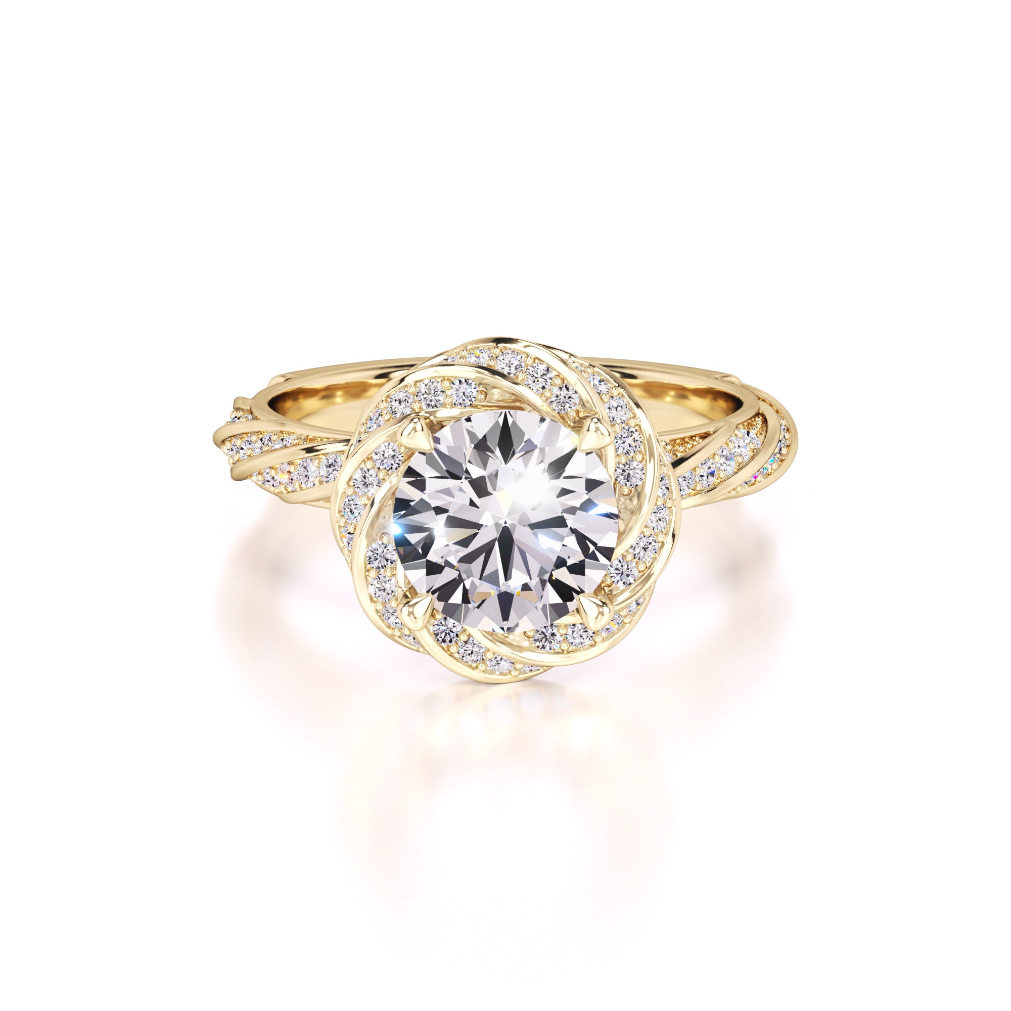 Lillian Lab Grown Diamond Ring | Yellow Gold | 1