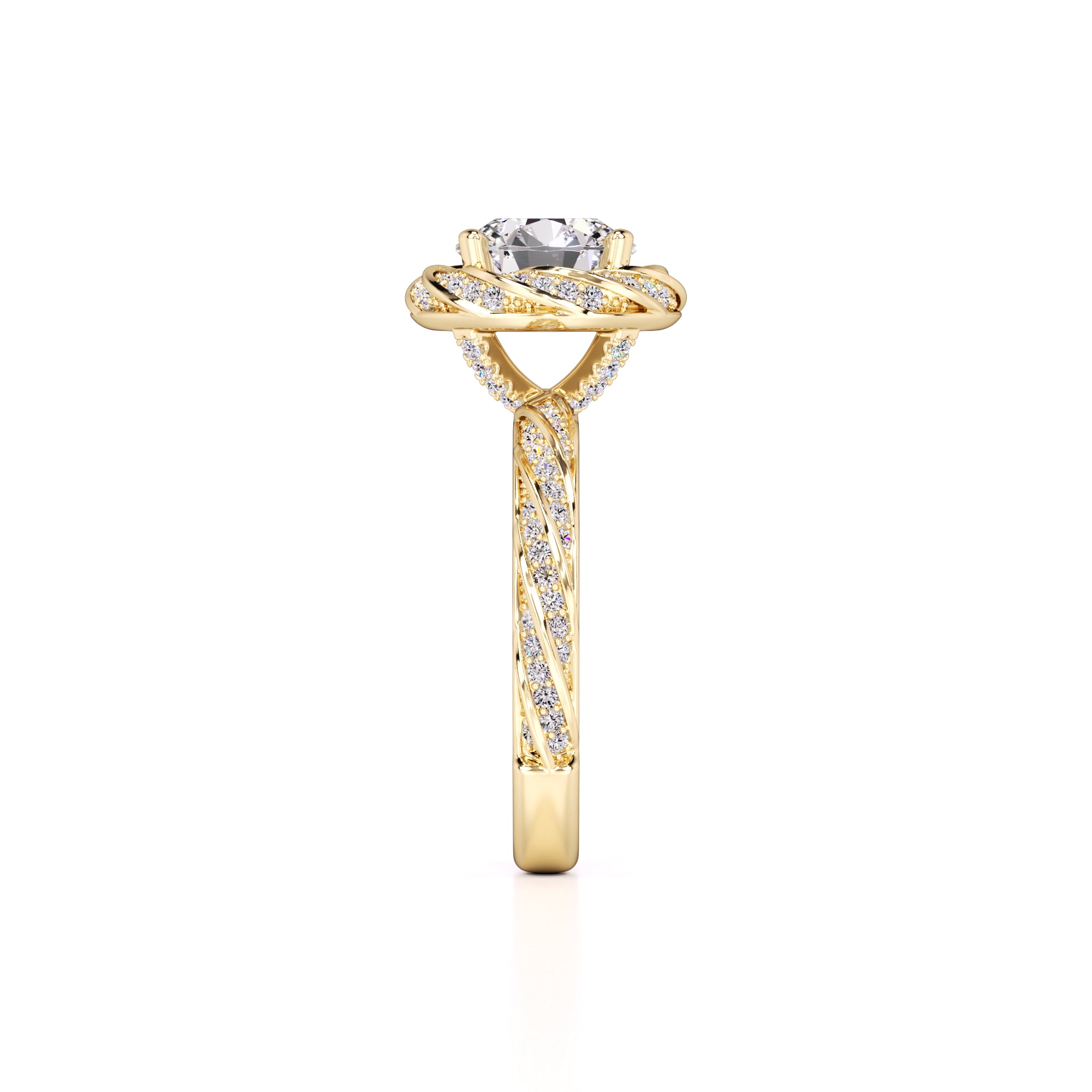 Lillian Lab Grown Diamond Ring | Yellow Gold | 4