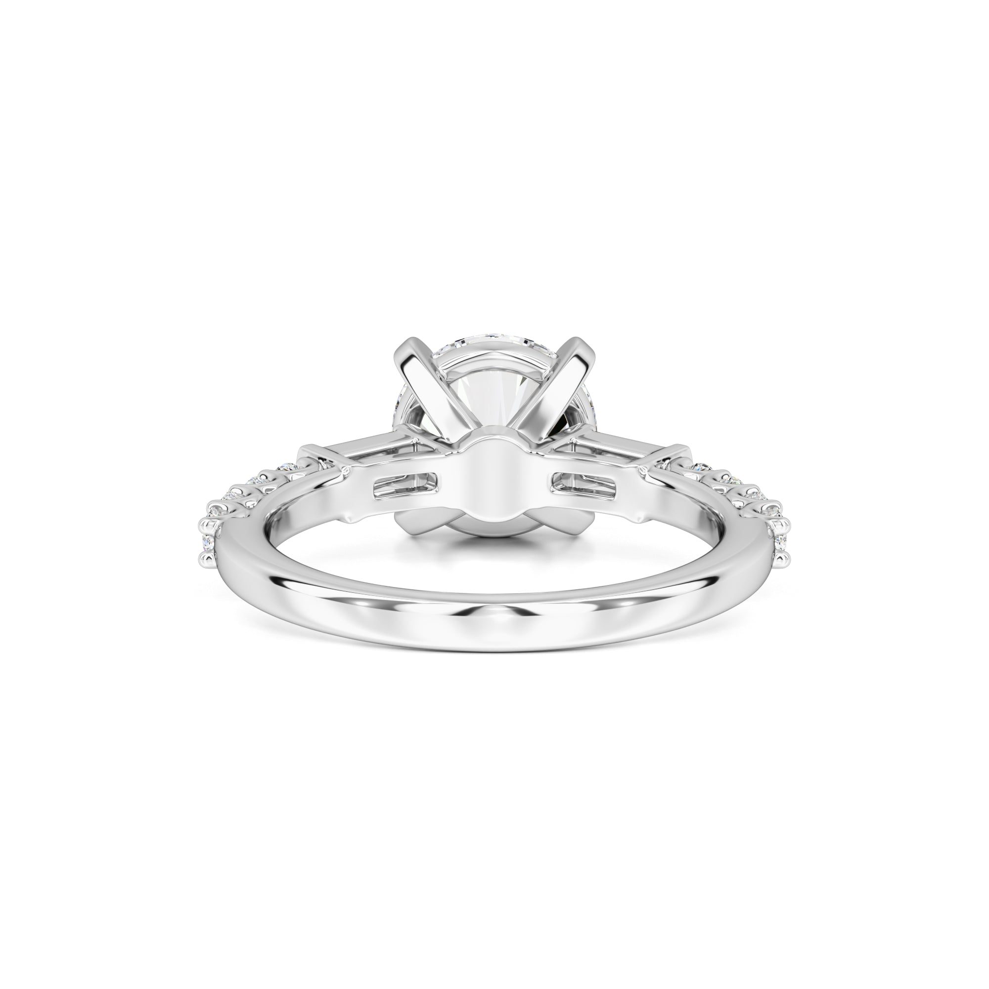 Nora Moissanite & Lab Grown Diamond Ring | White Gold | 3