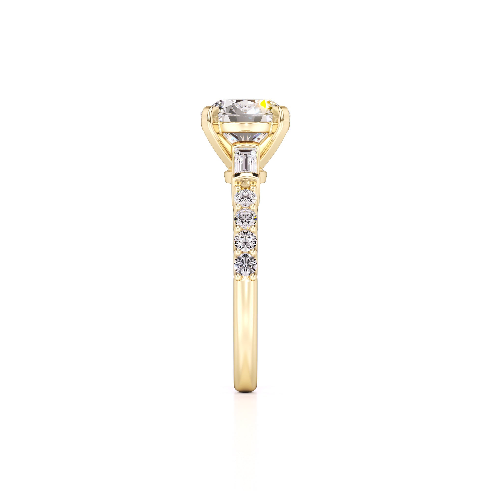 Nora Lab Grown Diamond Ring | Yellow Gold | 4