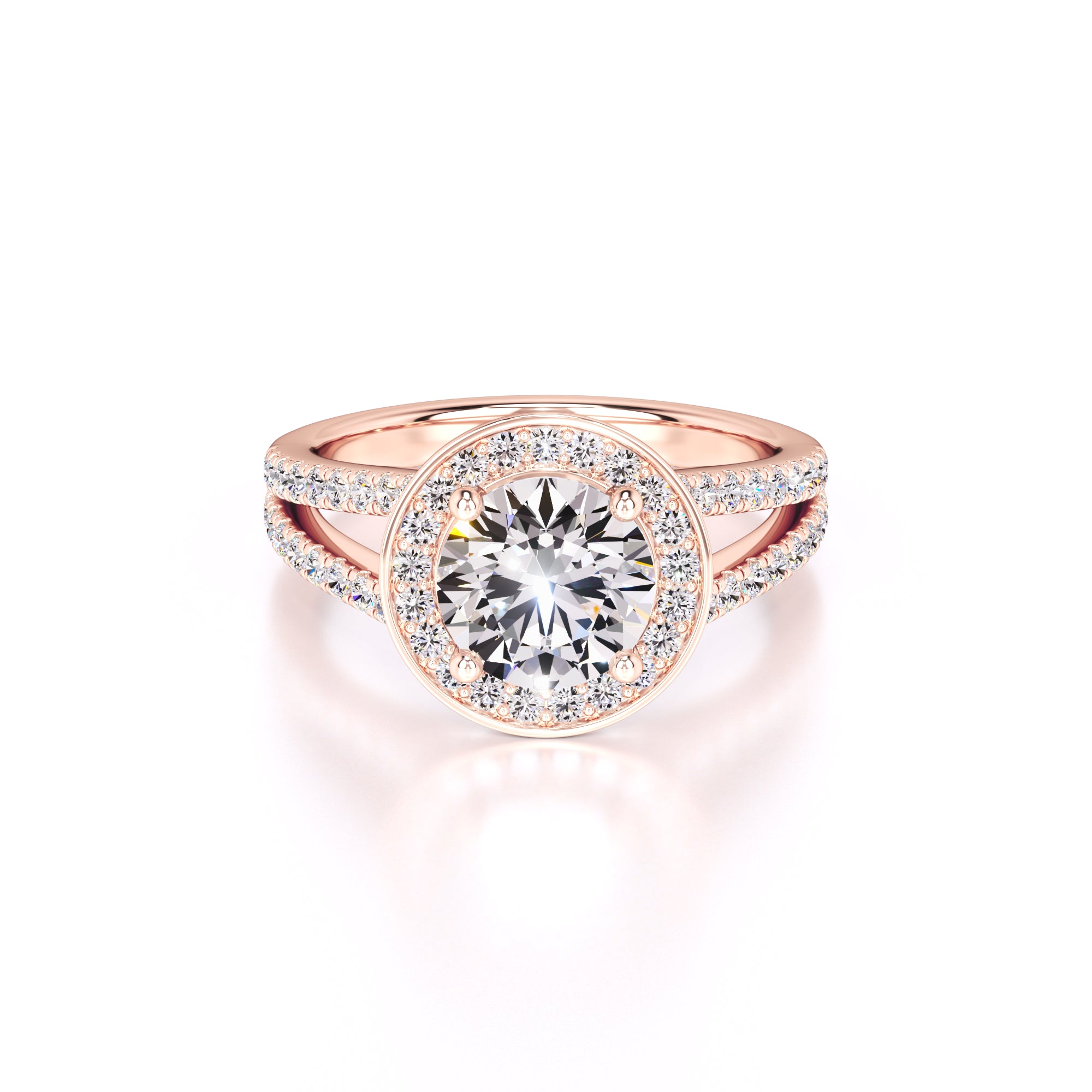 Danielle Lab Grown Diamond Ring | Rose Gold | 1