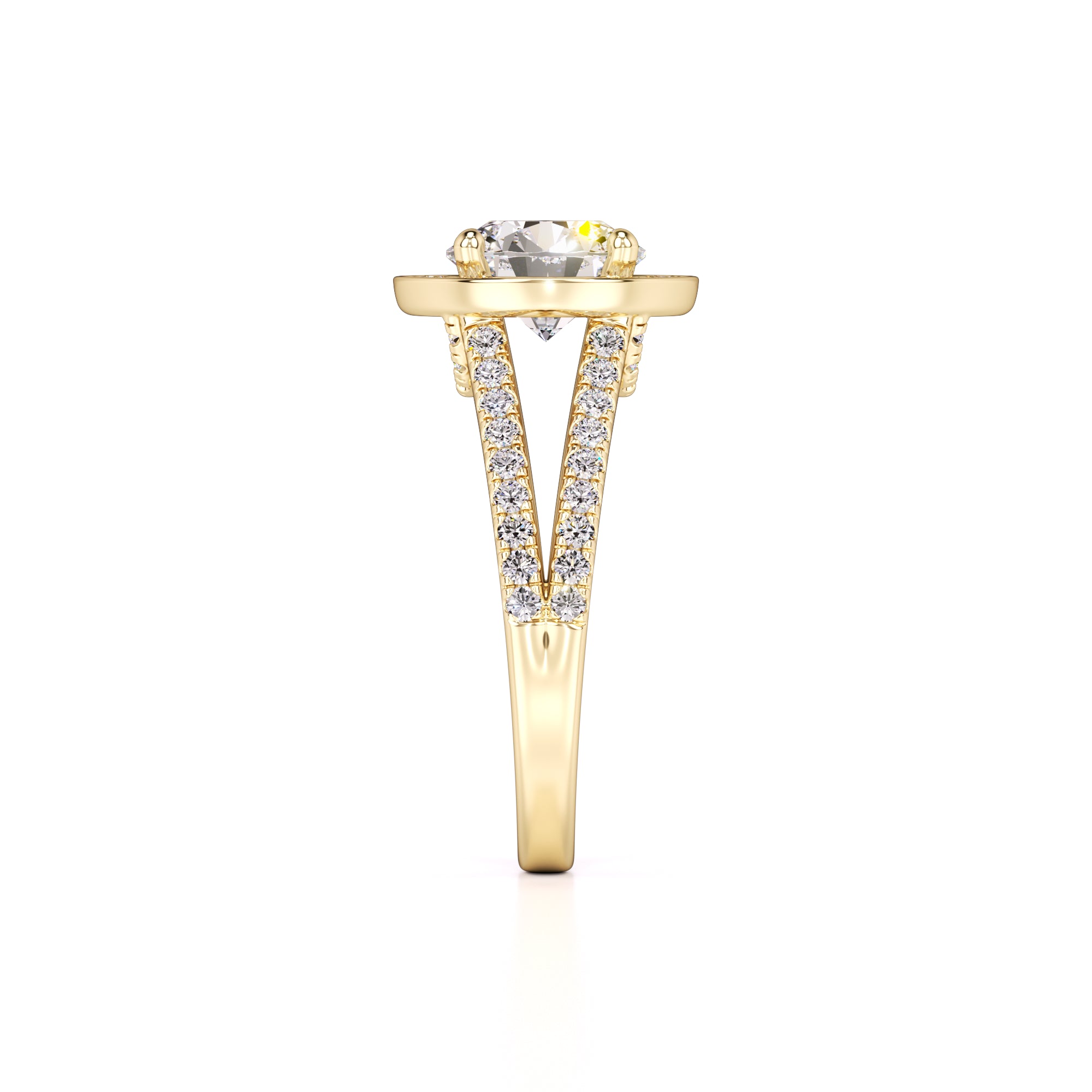 Danielle Lab Grown Diamond Ring | Yellow Gold | 4