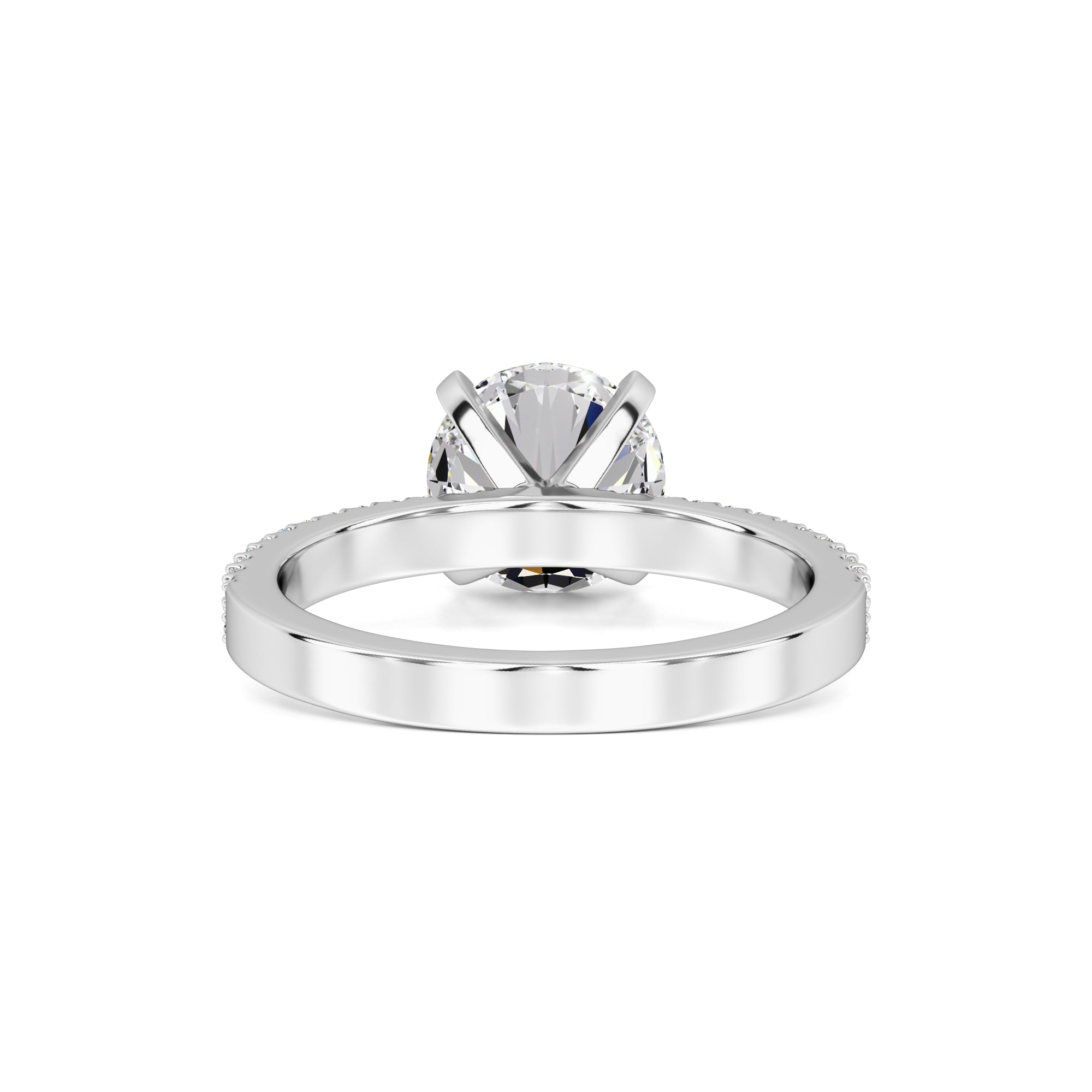 Grace Moissanite & Lab Grown Diamond Ring | White Gold | 3