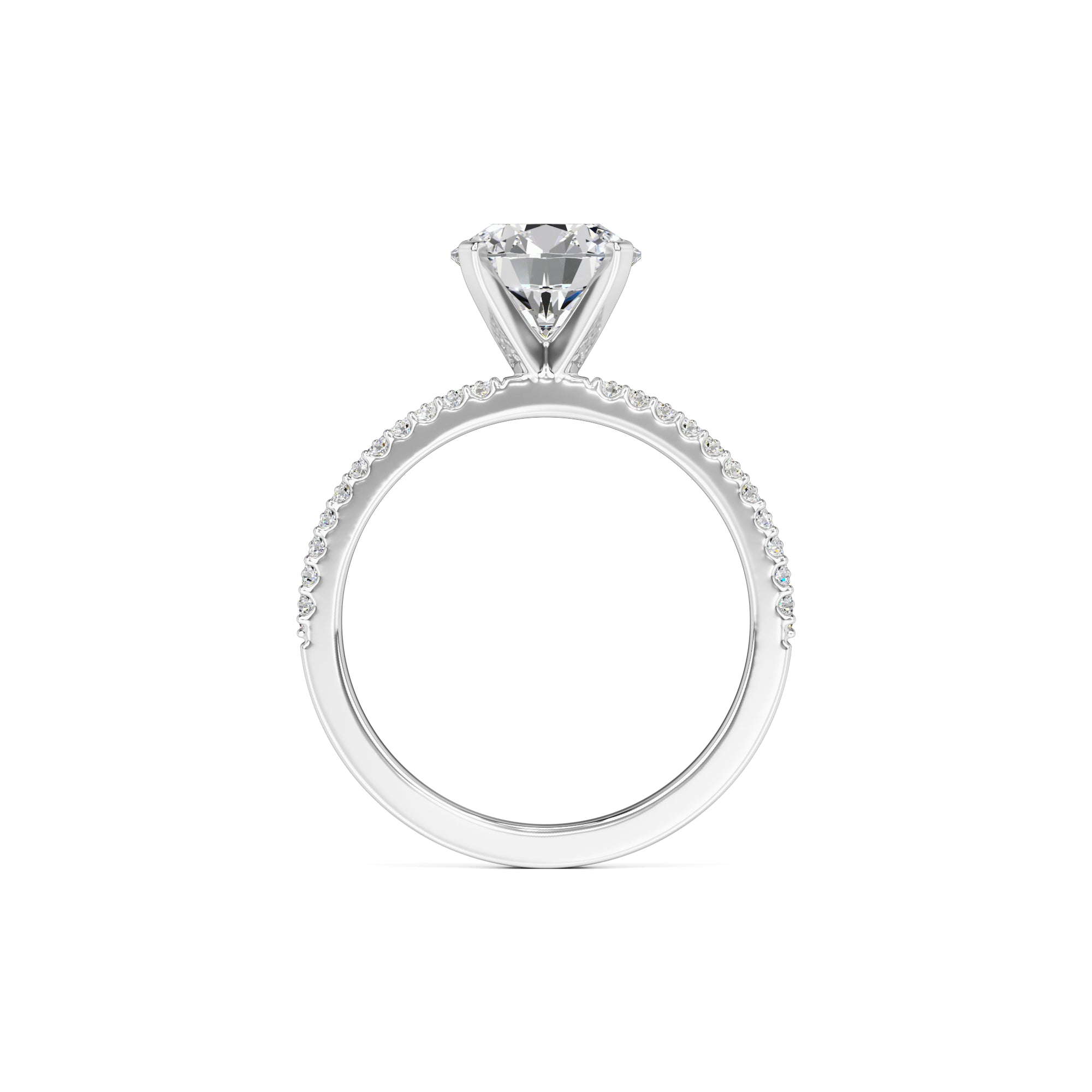 Grace Moissanite & Lab Grown Diamond Ring | White Gold | 4