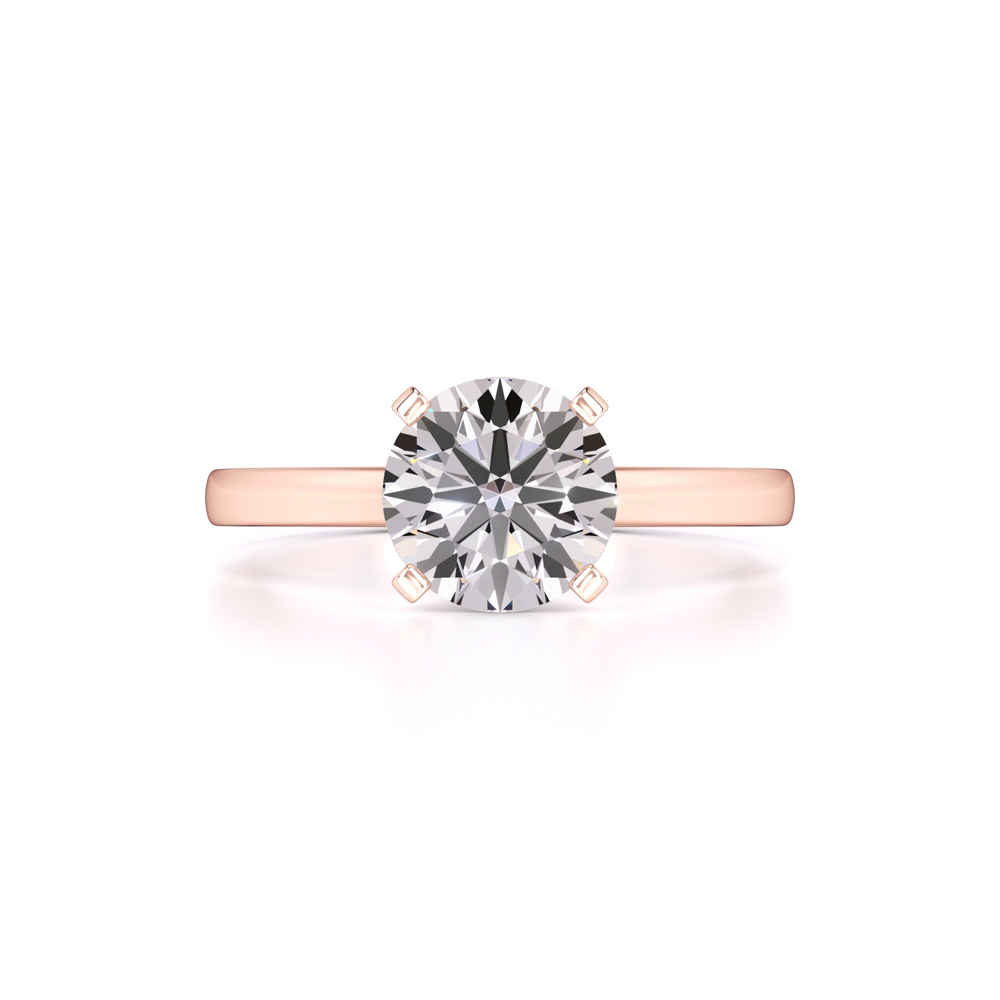 Kim Moissanite Ring | Rose Gold | 1