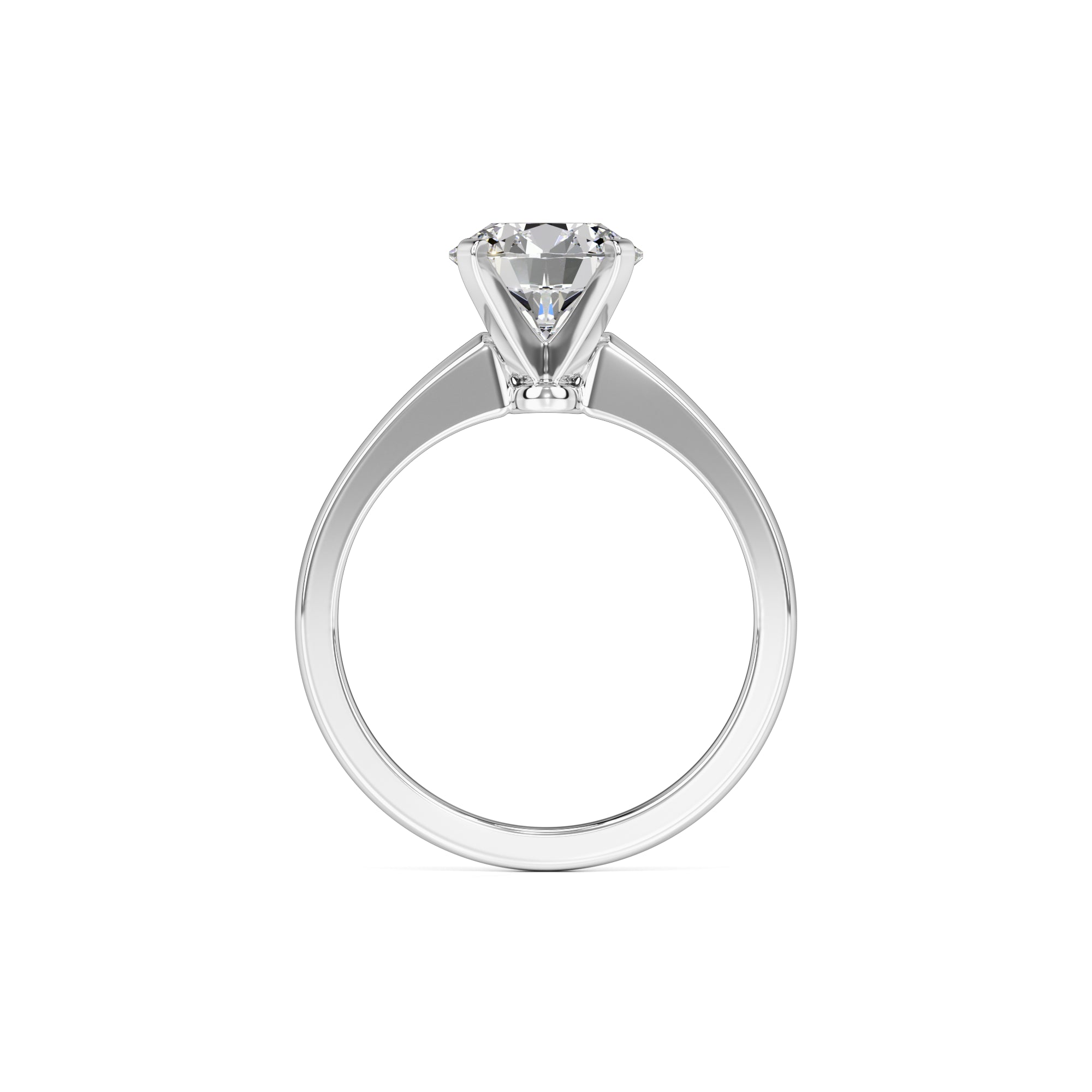Kim Moissanite Ring | White Gold | 4