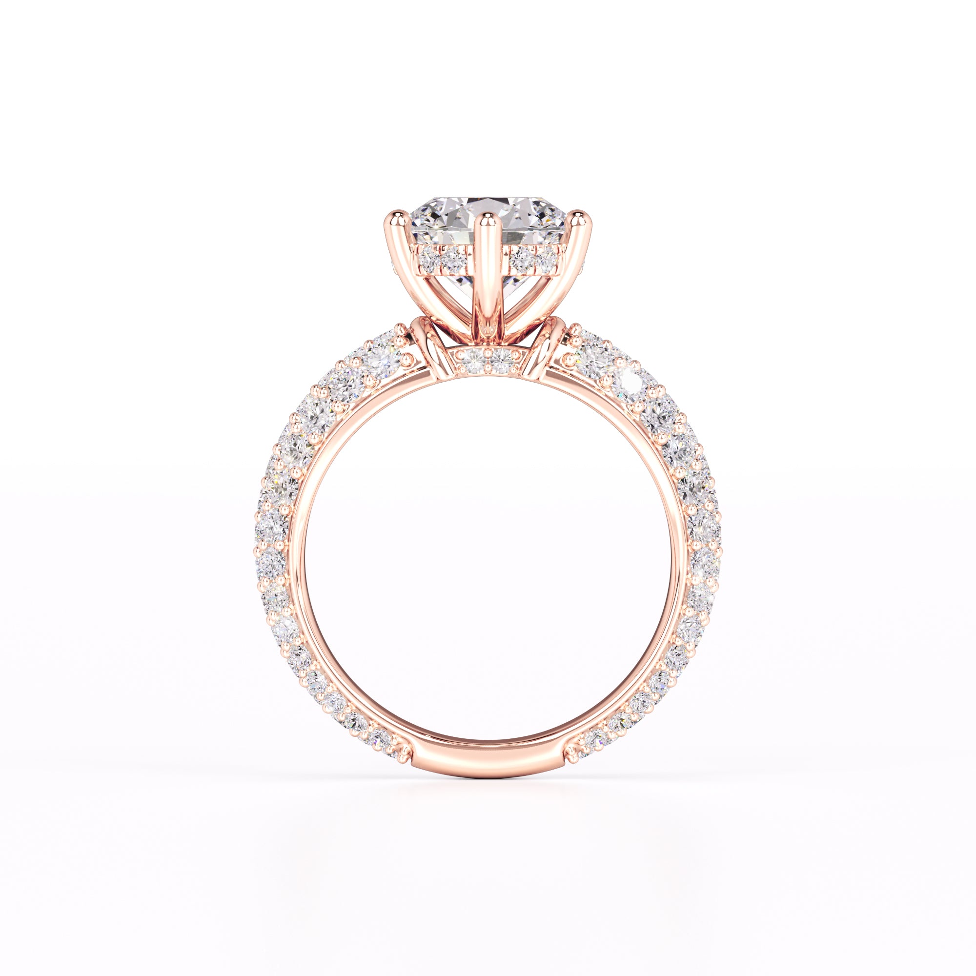 Brooklyn Moissanite & Lab Grown Diamond Ring | Rose Gold | 4