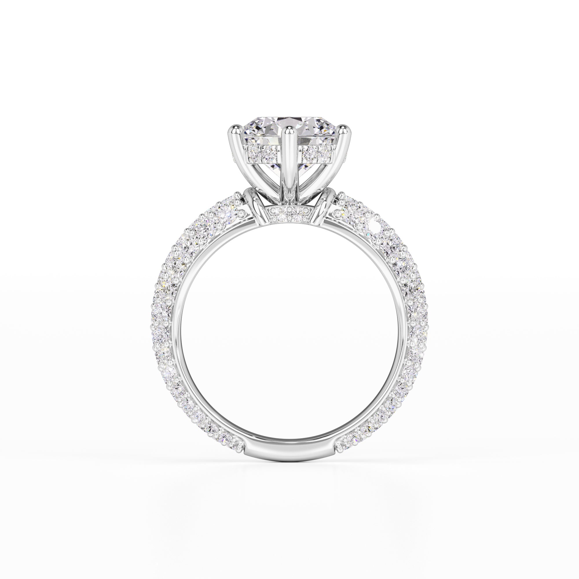 Brooklyn Moissanite & Lab Grown Diamond Ring | White Gold | 4