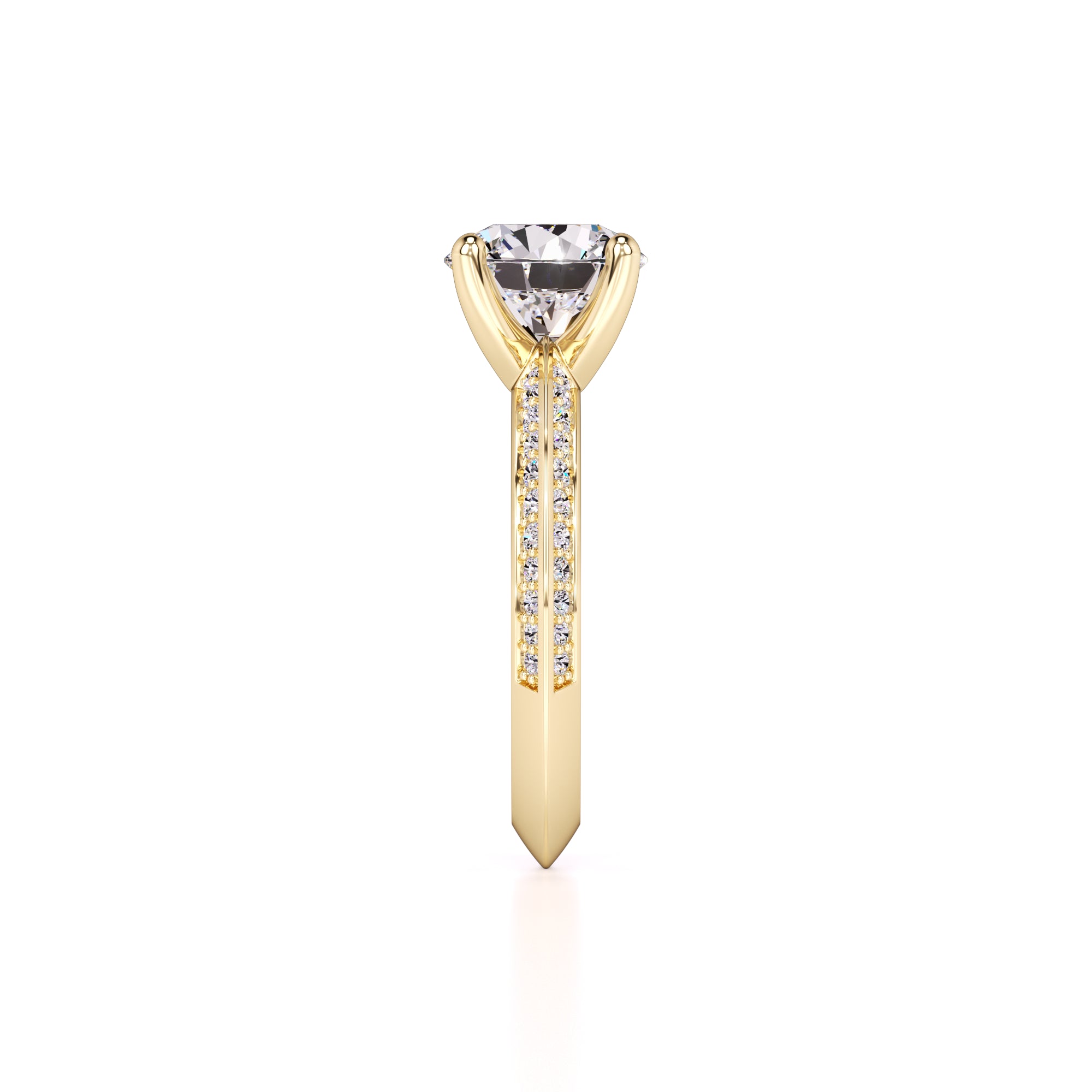 Lauren Lab Grown Diamond Ring | Yellow Gold | 4