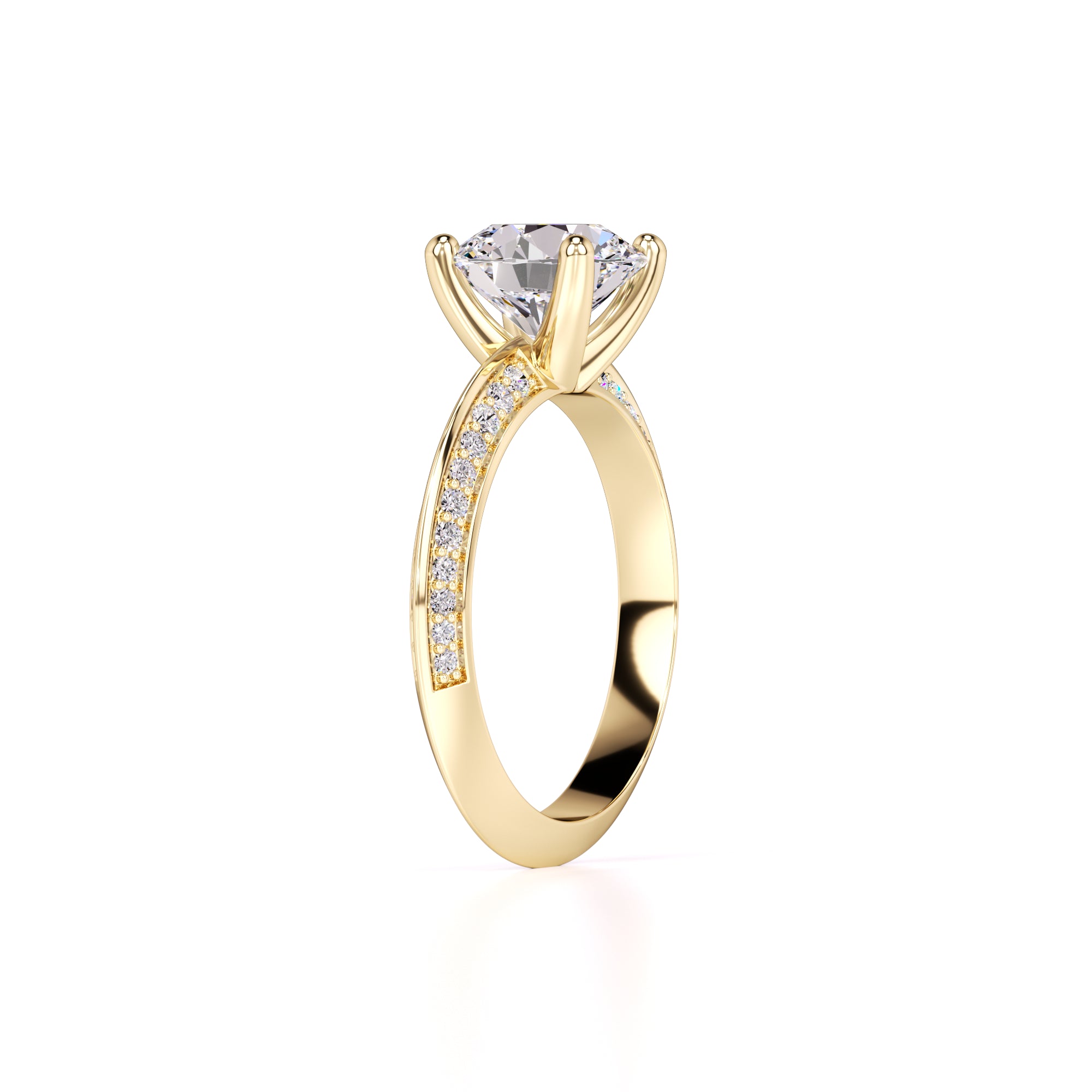 Lauren Lab Grown Diamond Ring | Yellow Gold | 3
