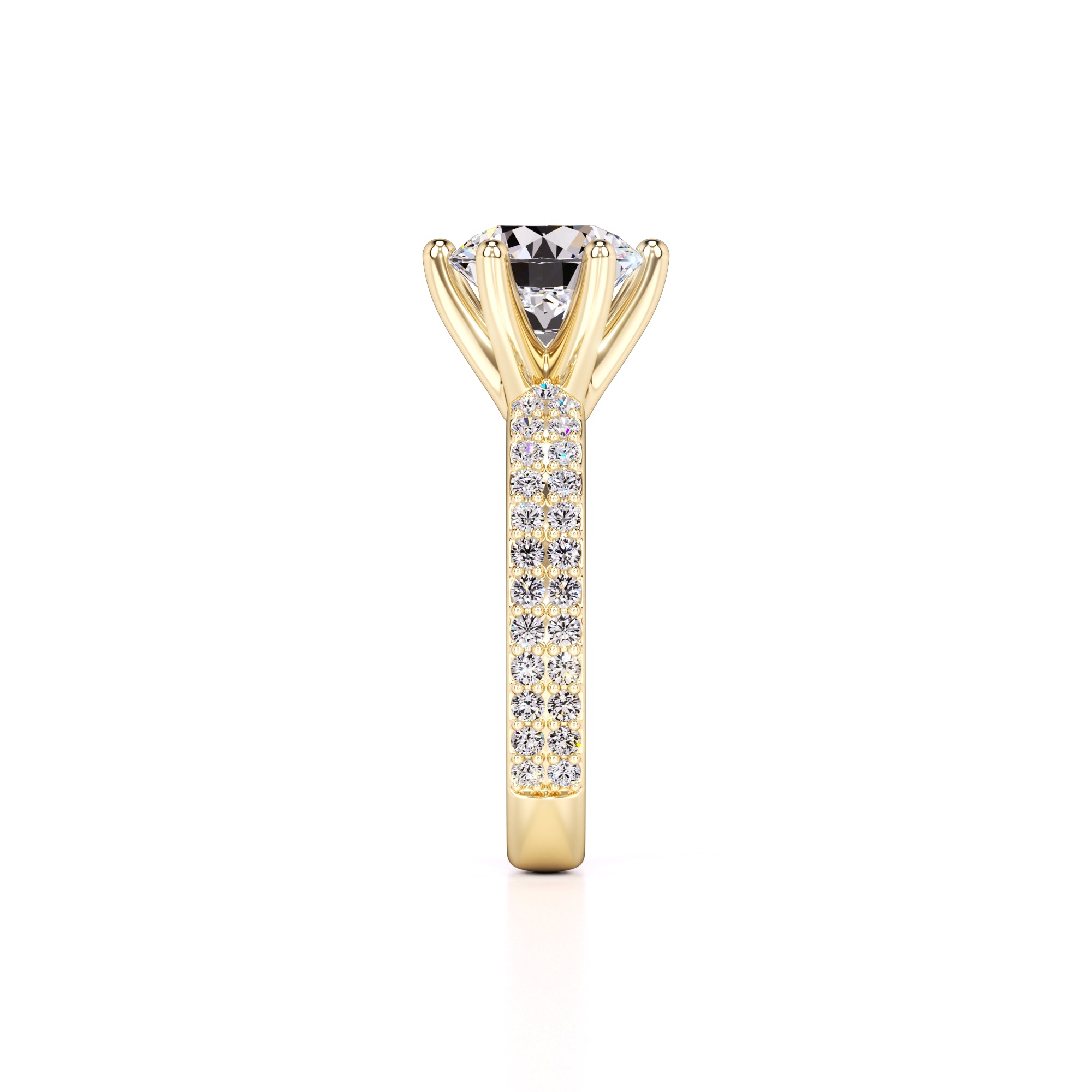 Jennifer Lab Grown Diamond Ring | Yellow Gold | 4