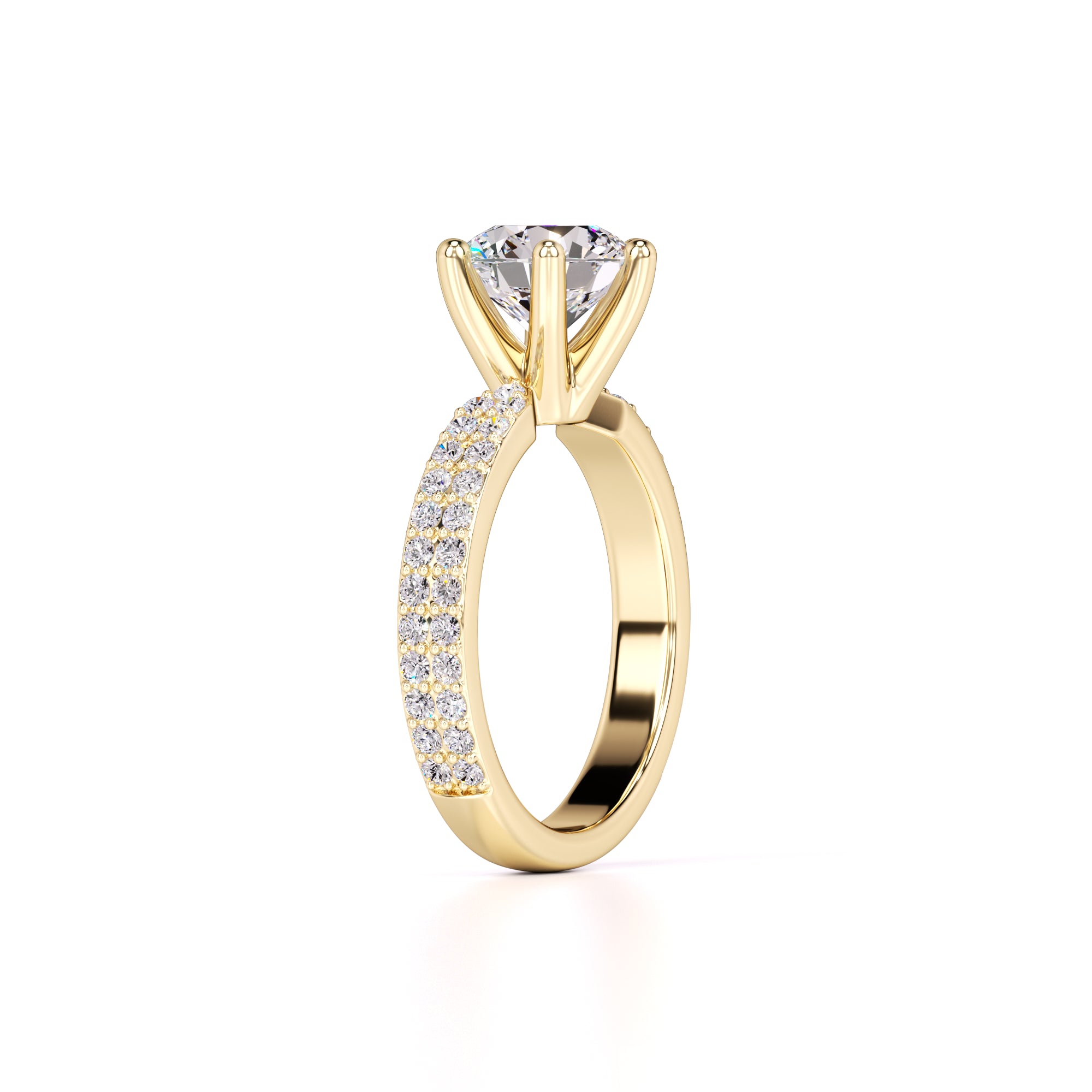 Jennifer Lab Grown Diamond Ring | Yellow Gold | 3