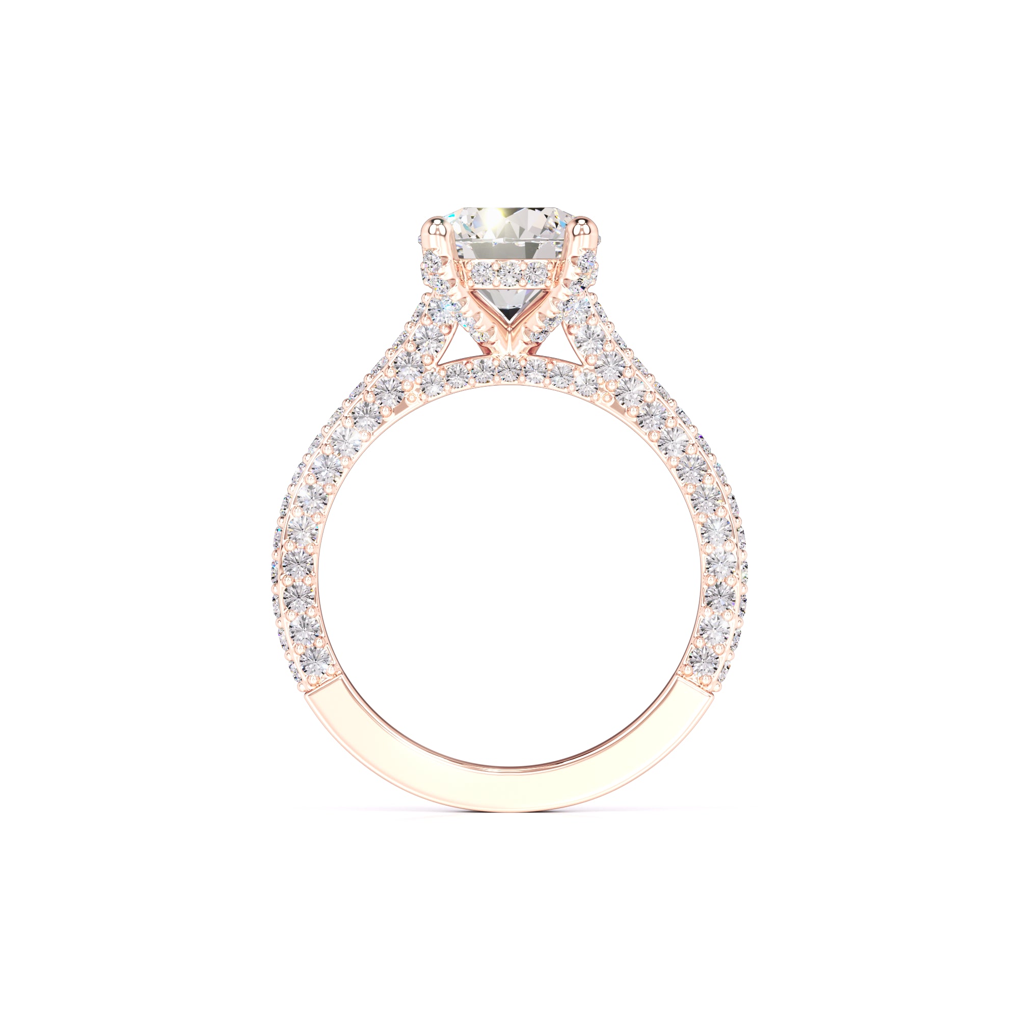 Gisele Moissanite & Lab Grown Diamond Ring | Rose Gold | 4