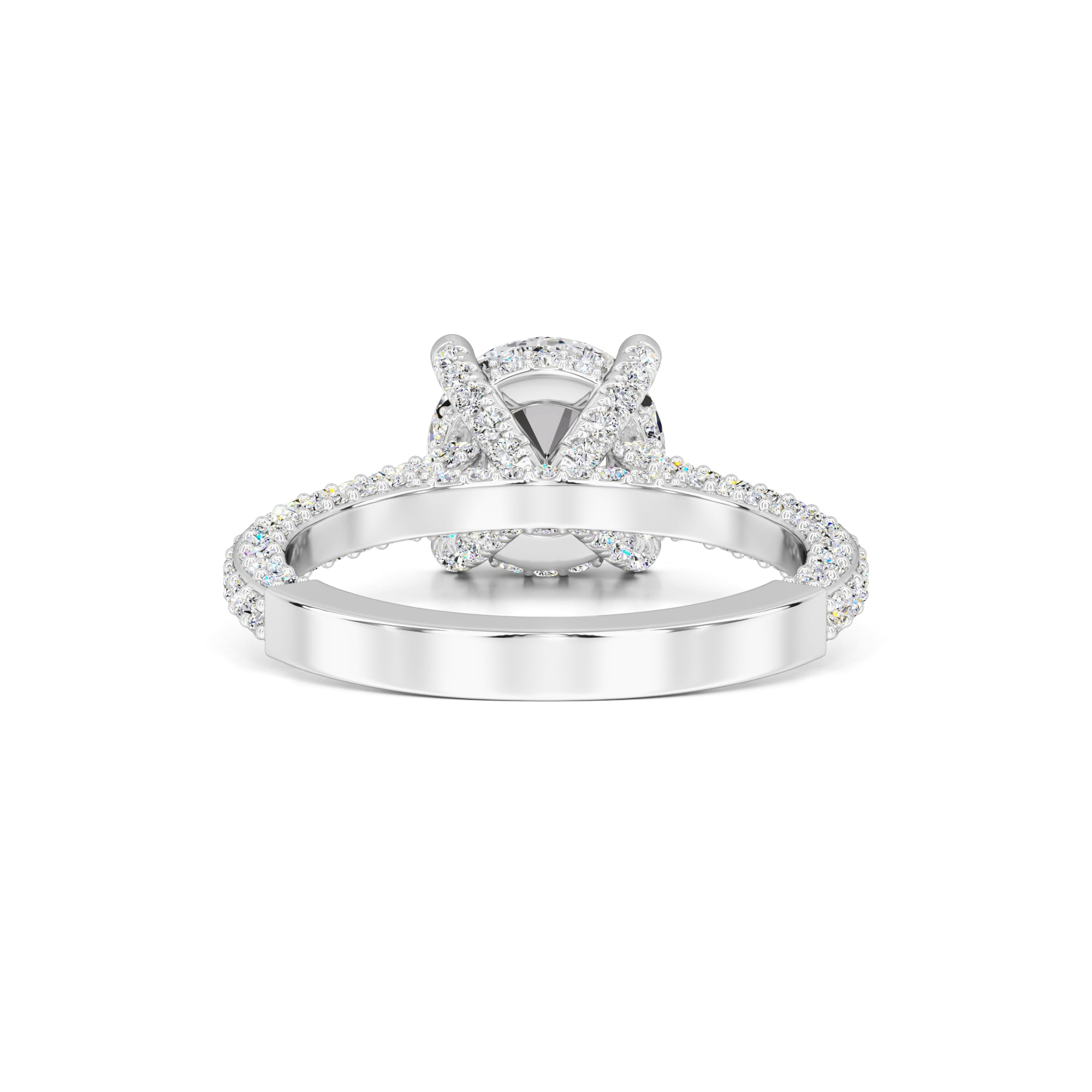 Gisele Moissanite & Lab Grown Diamond Ring | White Gold | 3