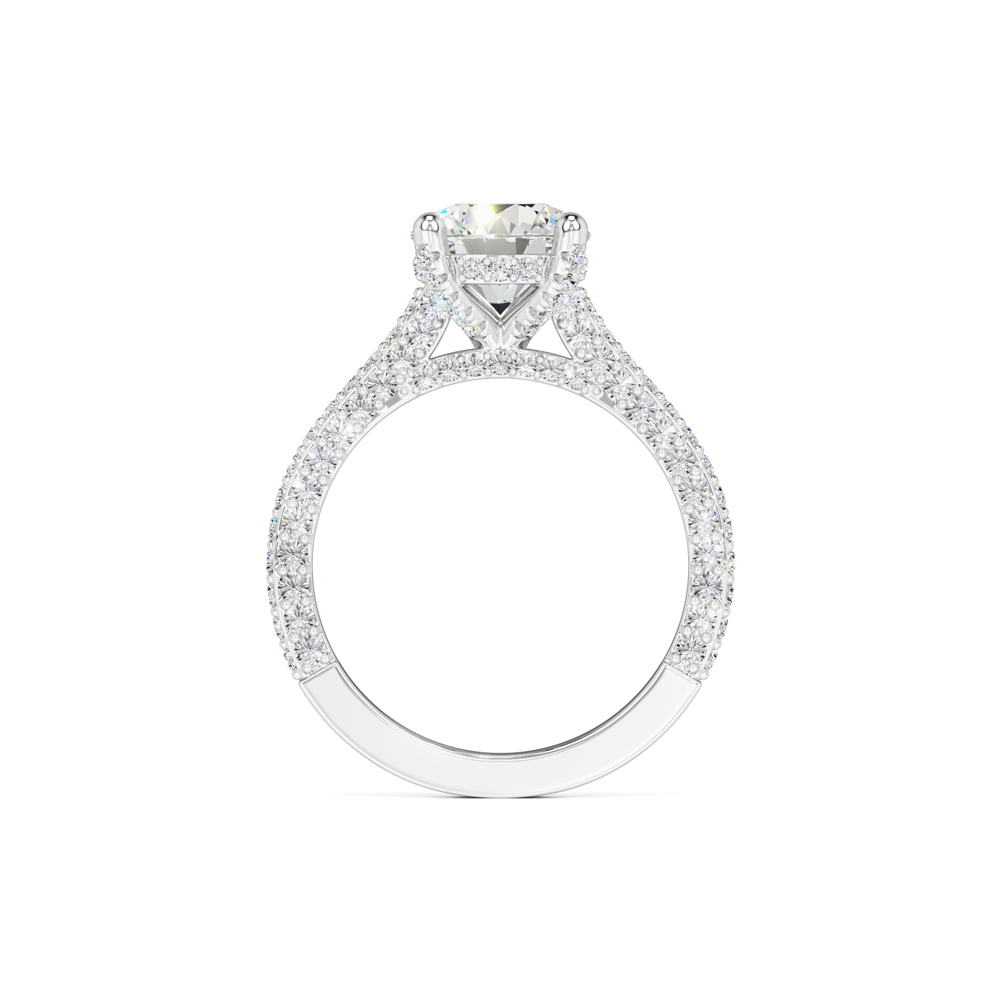 Gisele Moissanite & Lab Grown Diamond Ring | White Gold | 4