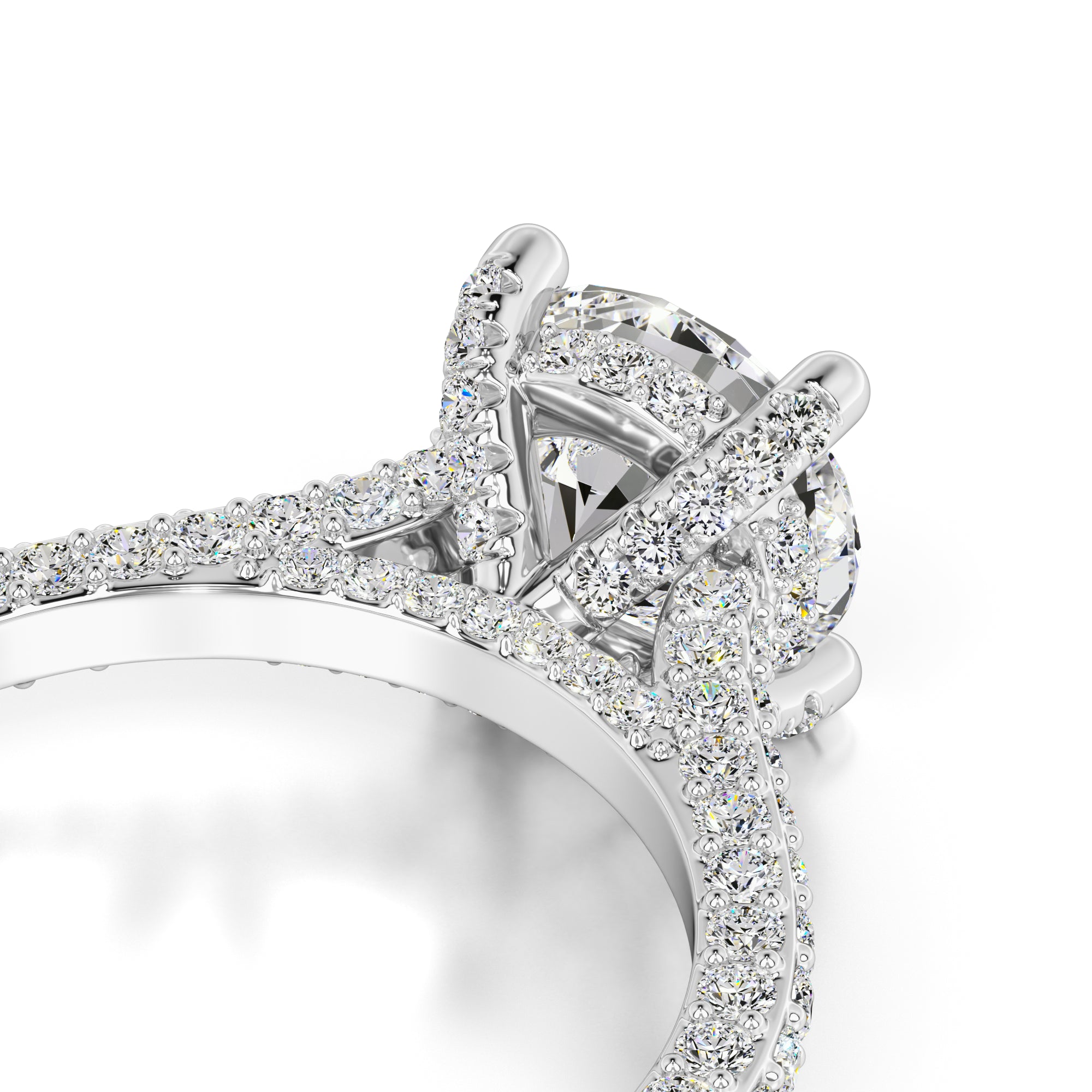 Gisele Moissanite & Lab Grown Diamond Ring | White Gold | 2
