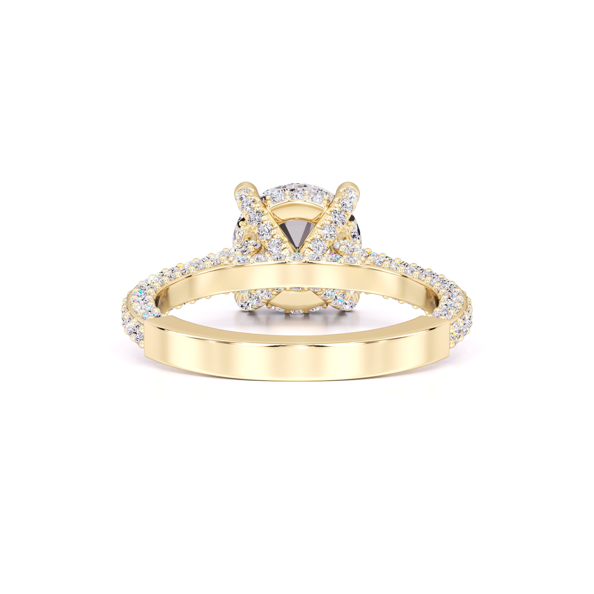 Gisele Moissanite & Lab Grown Diamond Ring | Yellow Gold | 3