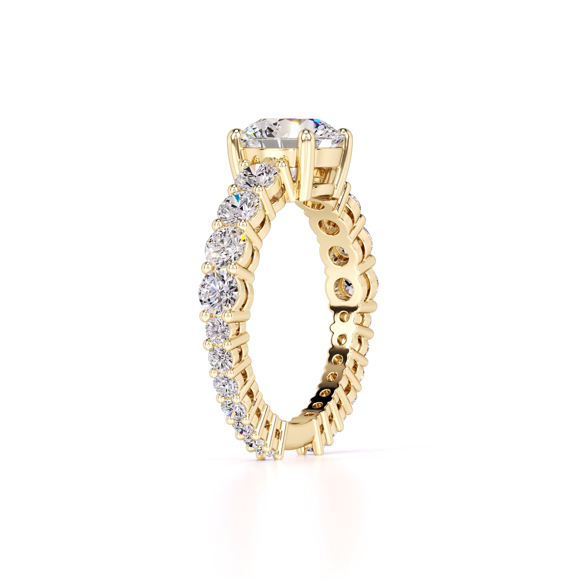 Penelope Lab Grown Diamond Ring | Yellow Gold | 3