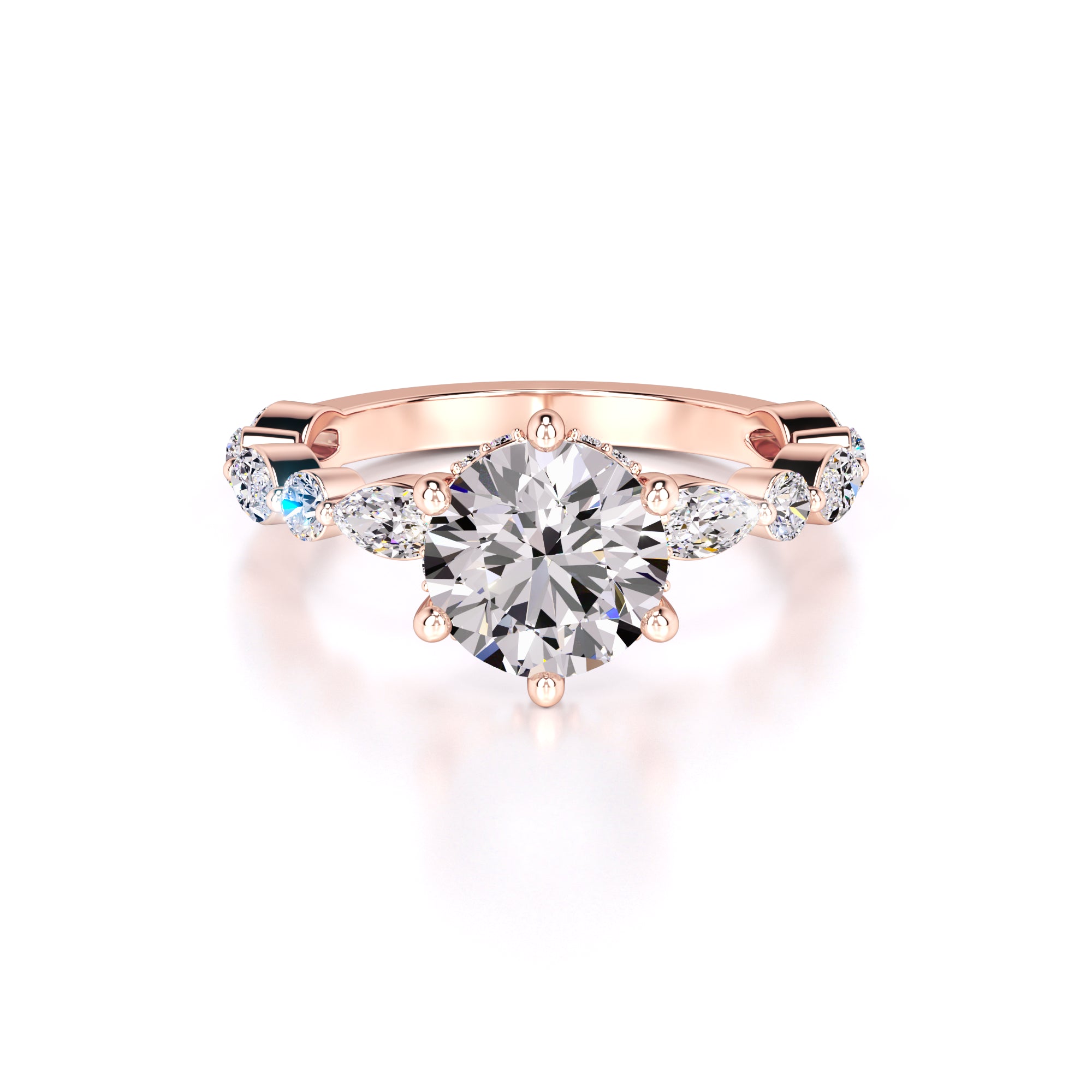 Lucy Lab Grown Diamond Ring | Rose Gold | 1