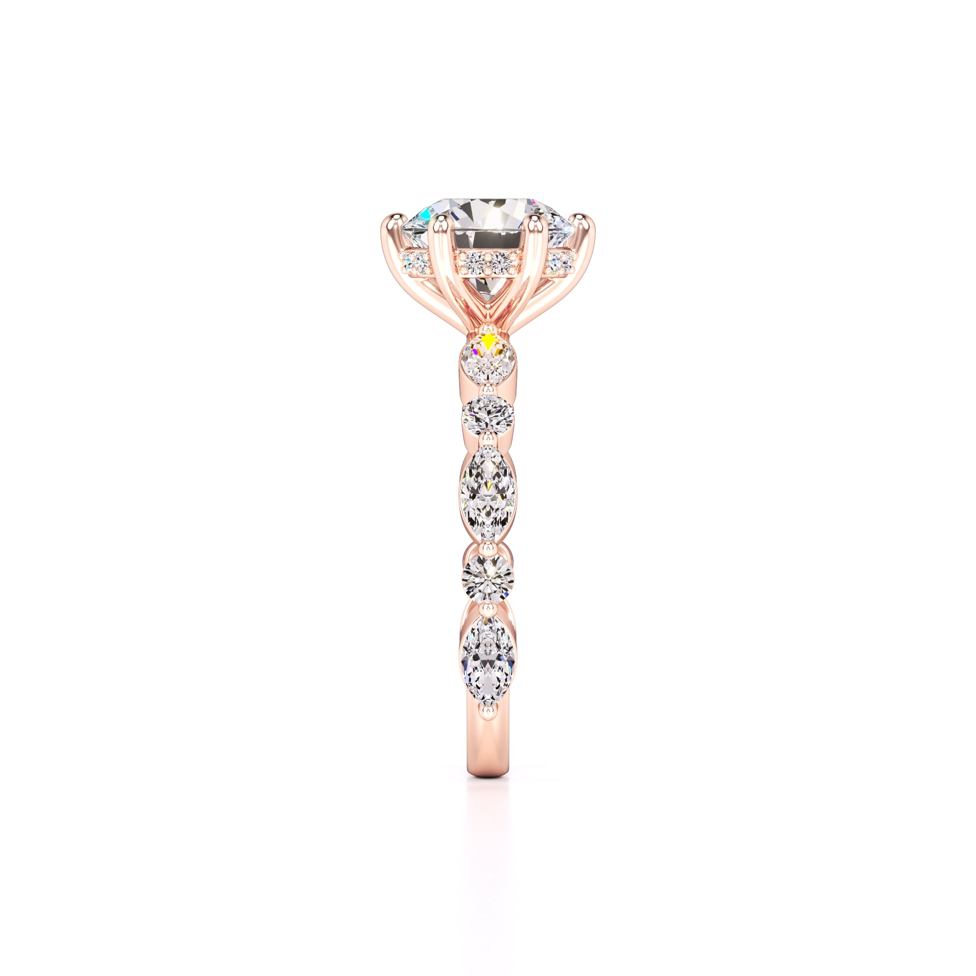 Lucy Lab Grown Diamond Ring | Rose Gold | 4