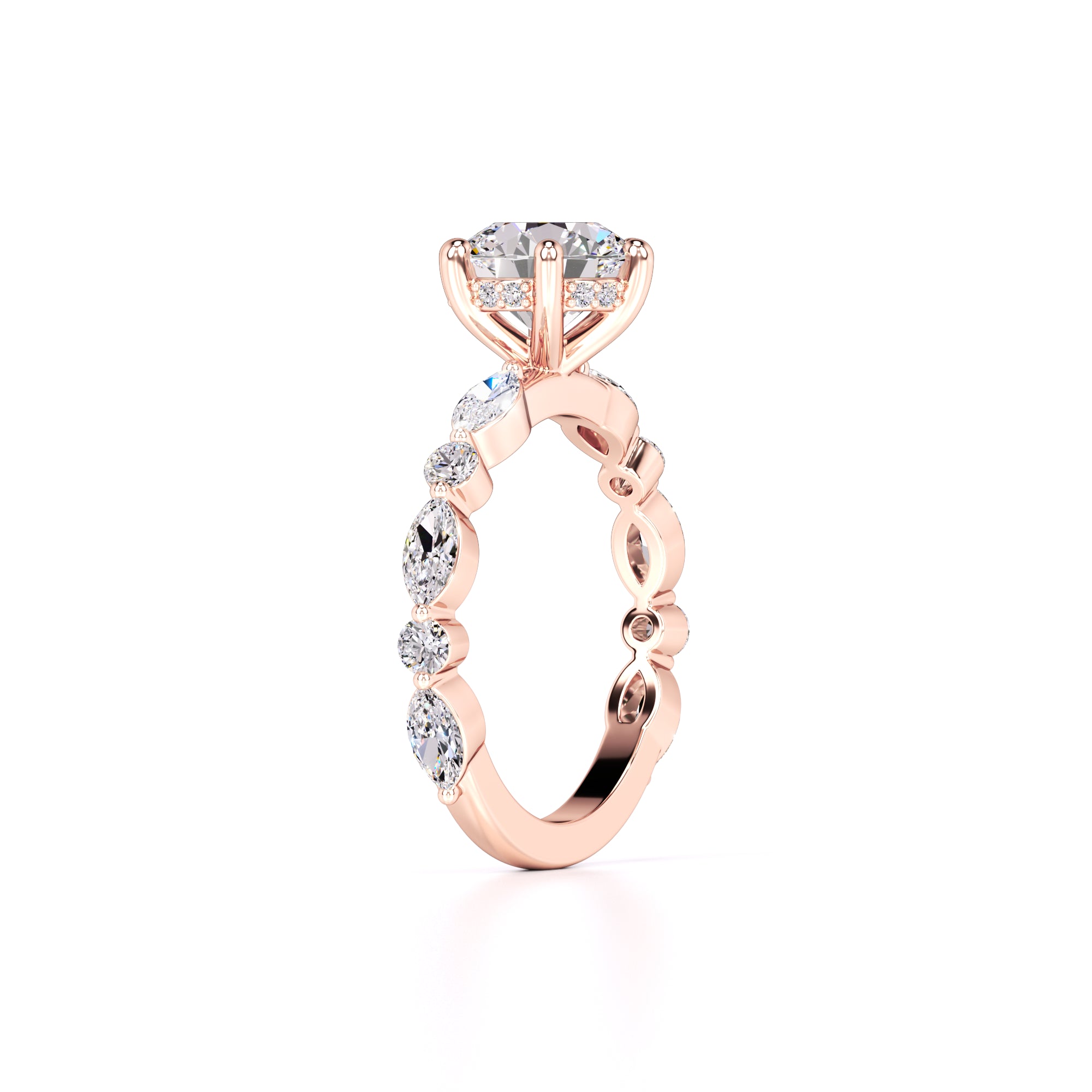 Lucy Lab Grown Diamond Ring | Rose Gold | 3