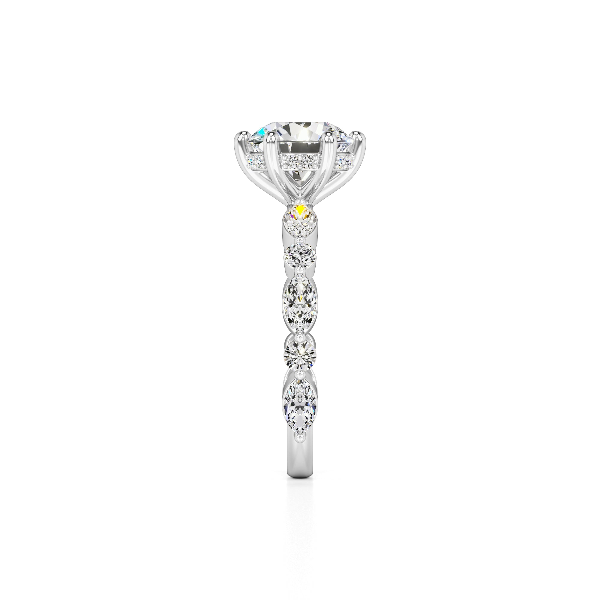 Lucy Lab Grown Diamond Ring | White Gold | 4
