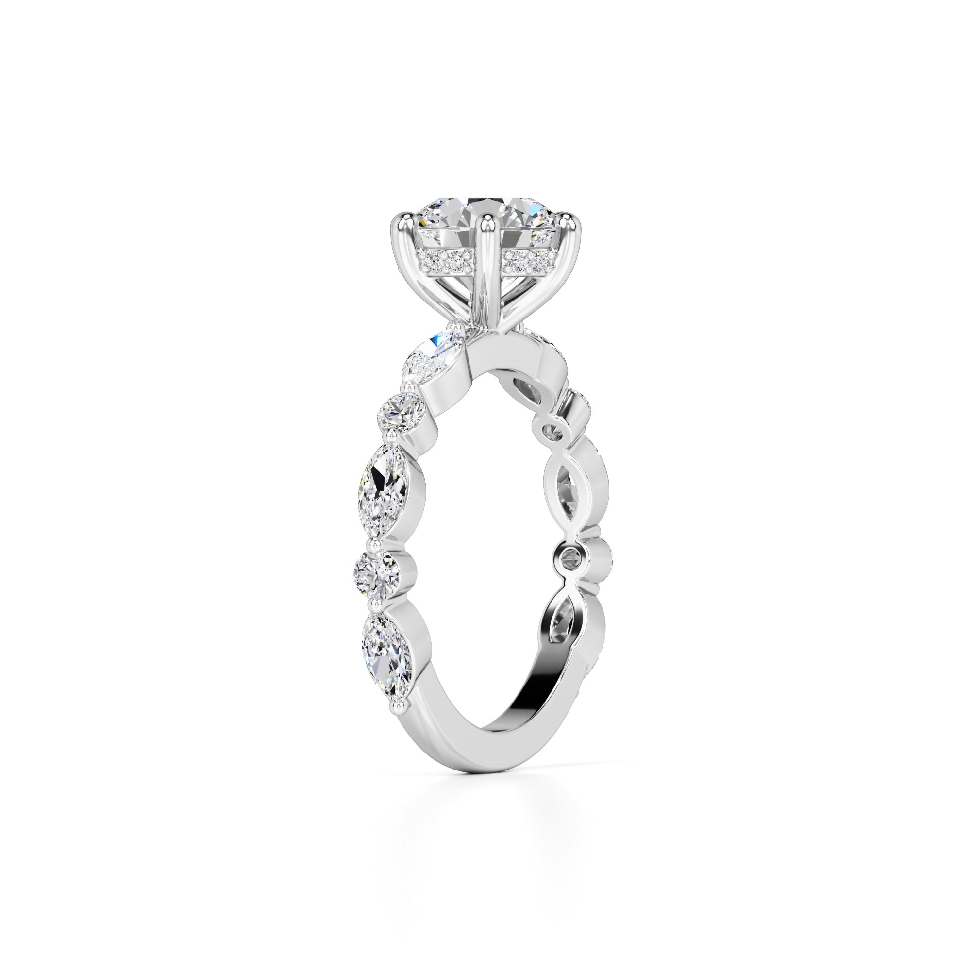 Lucy Lab Grown Diamond Ring | White Gold | 3