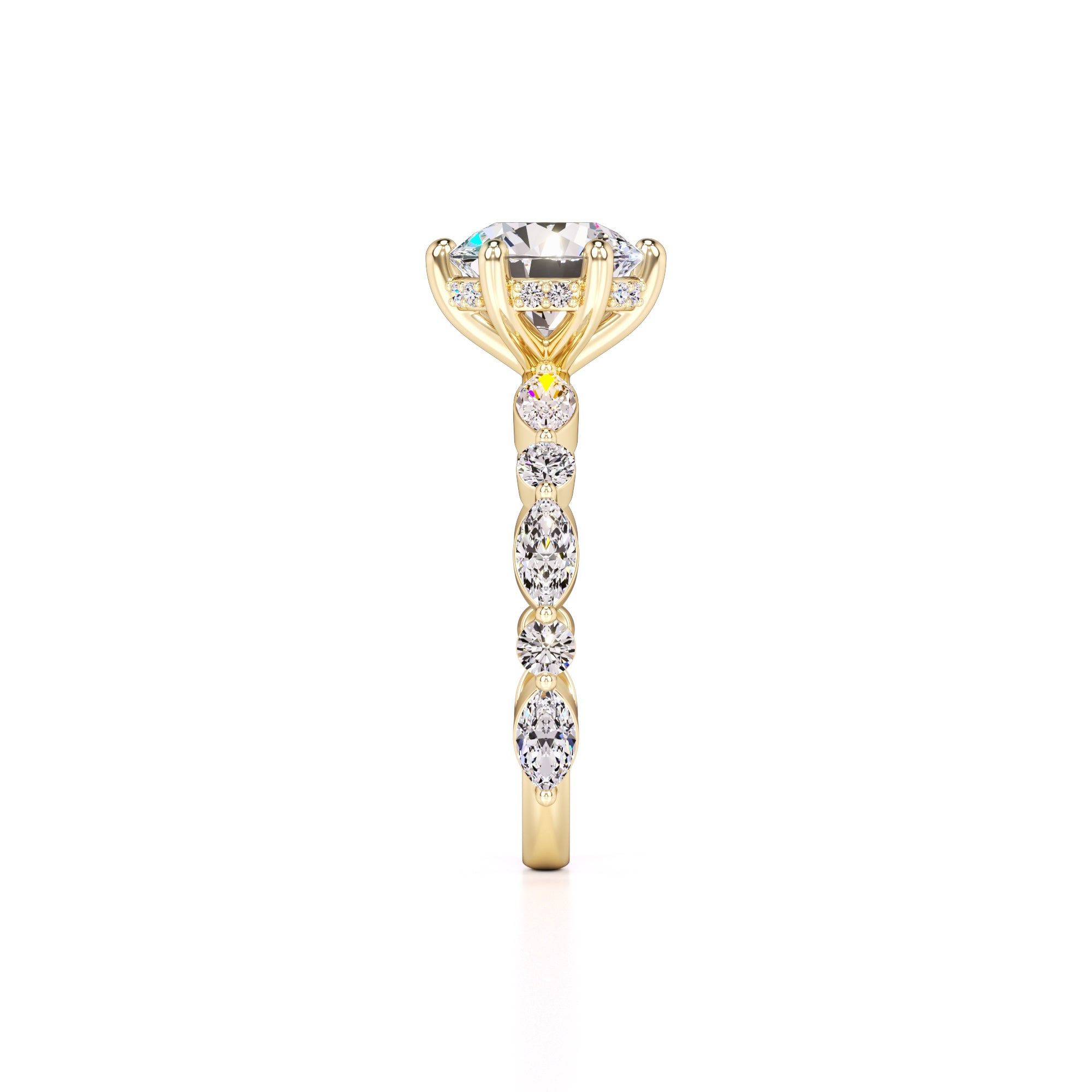 Lucy Lab Grown Diamond Ring | Yellow Gold | 4