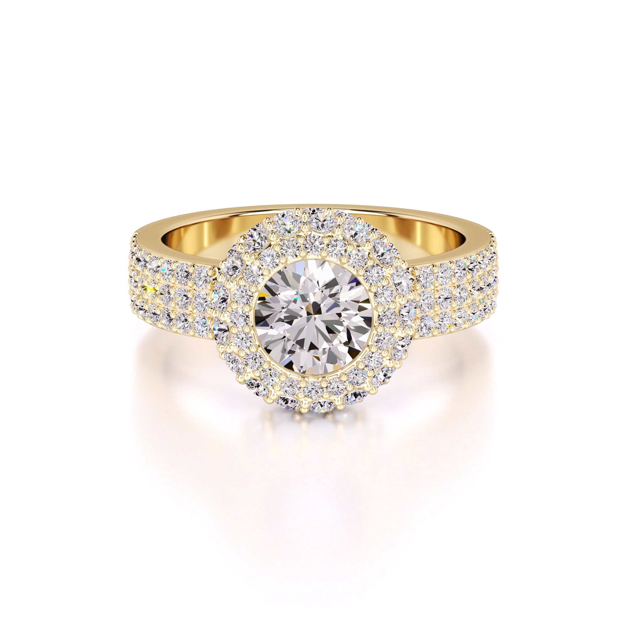 Claire Lab Grown Diamond Ring | Yellow Gold | 1
