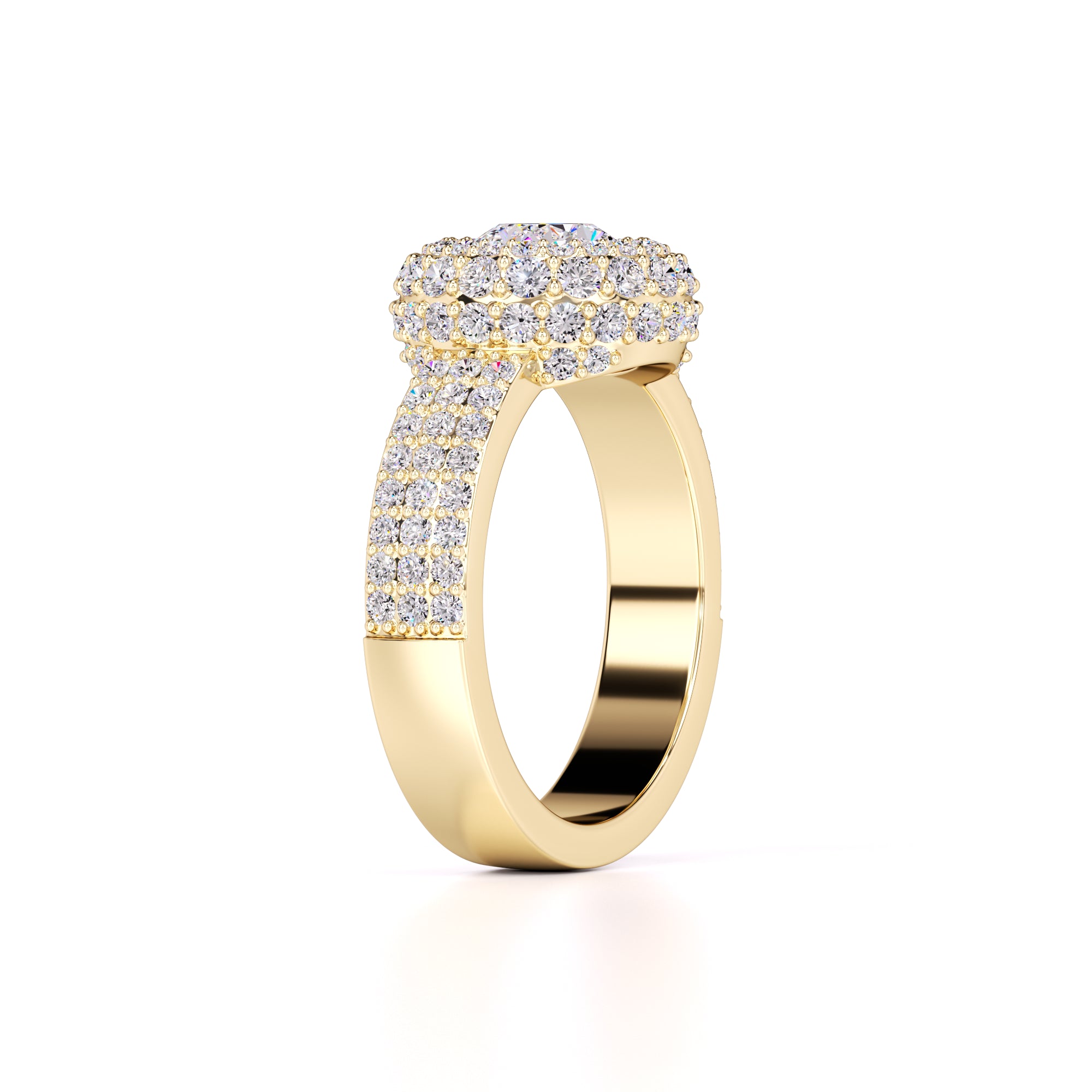 Claire Lab Grown Diamond Ring | Yellow Gold | 3