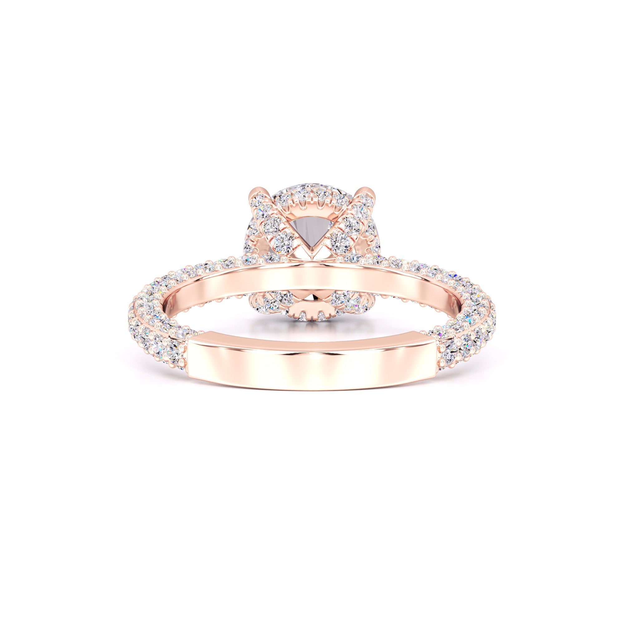 Anna Moissanite & Lab Grown Diamond Ring | Rose Gold | 3