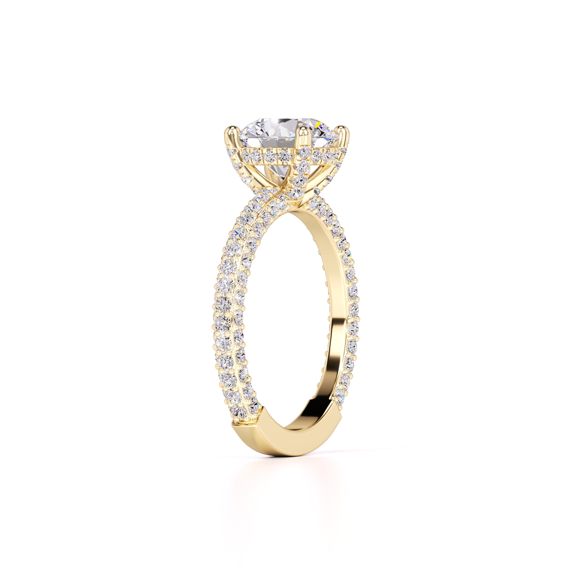 Anna Lab Grown Diamond Ring | Yellow Gold | 3