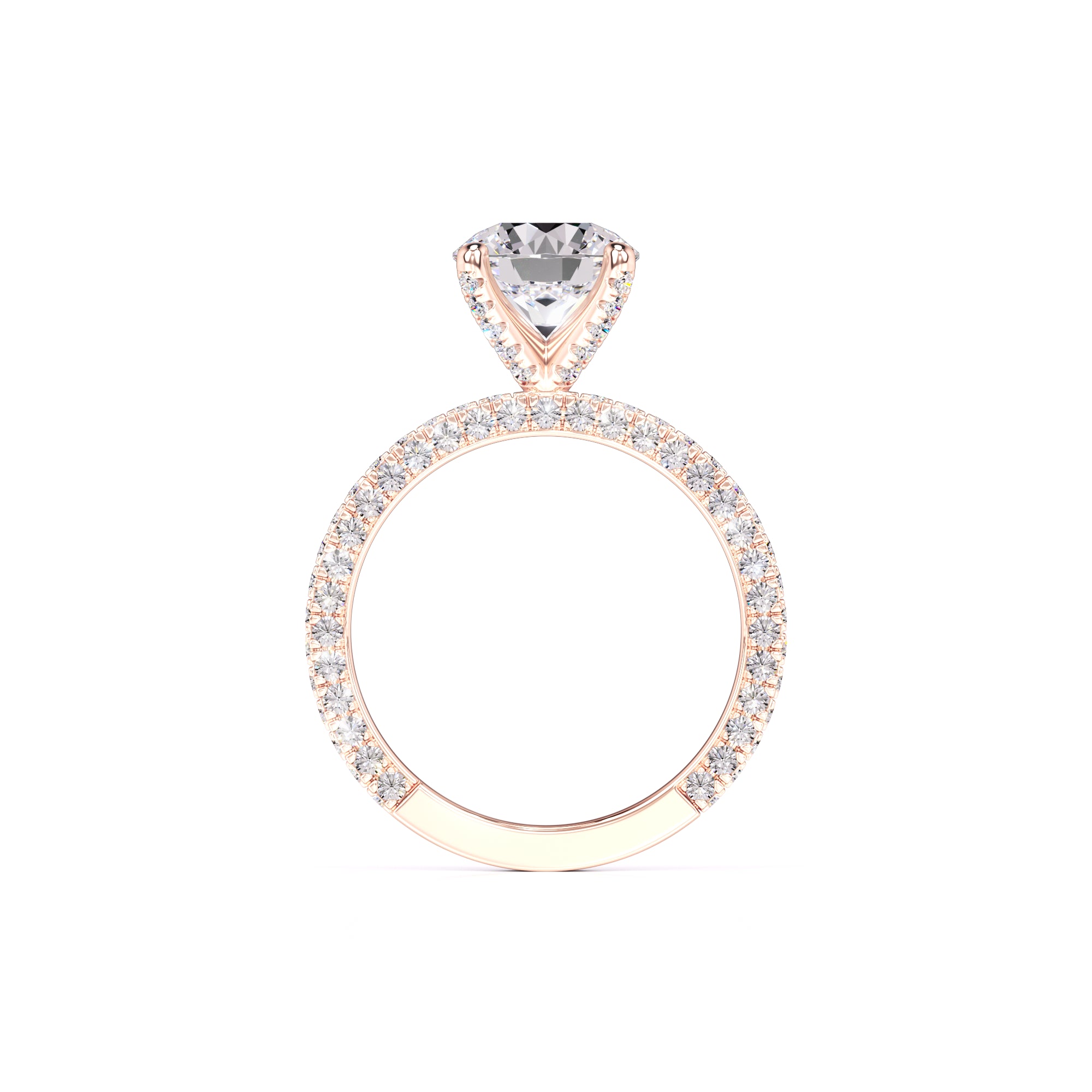 Amanda Moissanite & Lab Grown Diamond Ring | Rose Gold | 4