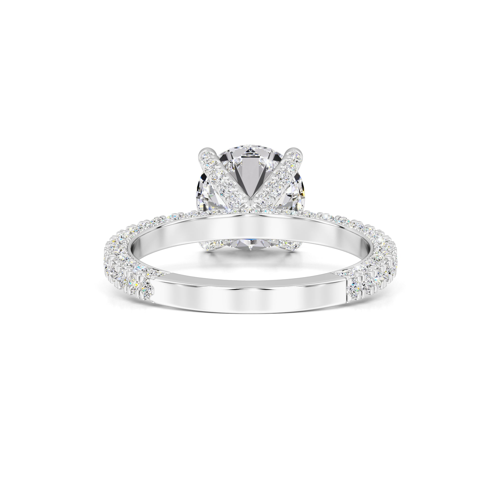 Amanda Moissanite & Lab Grown Diamond Ring | White Gold | 3