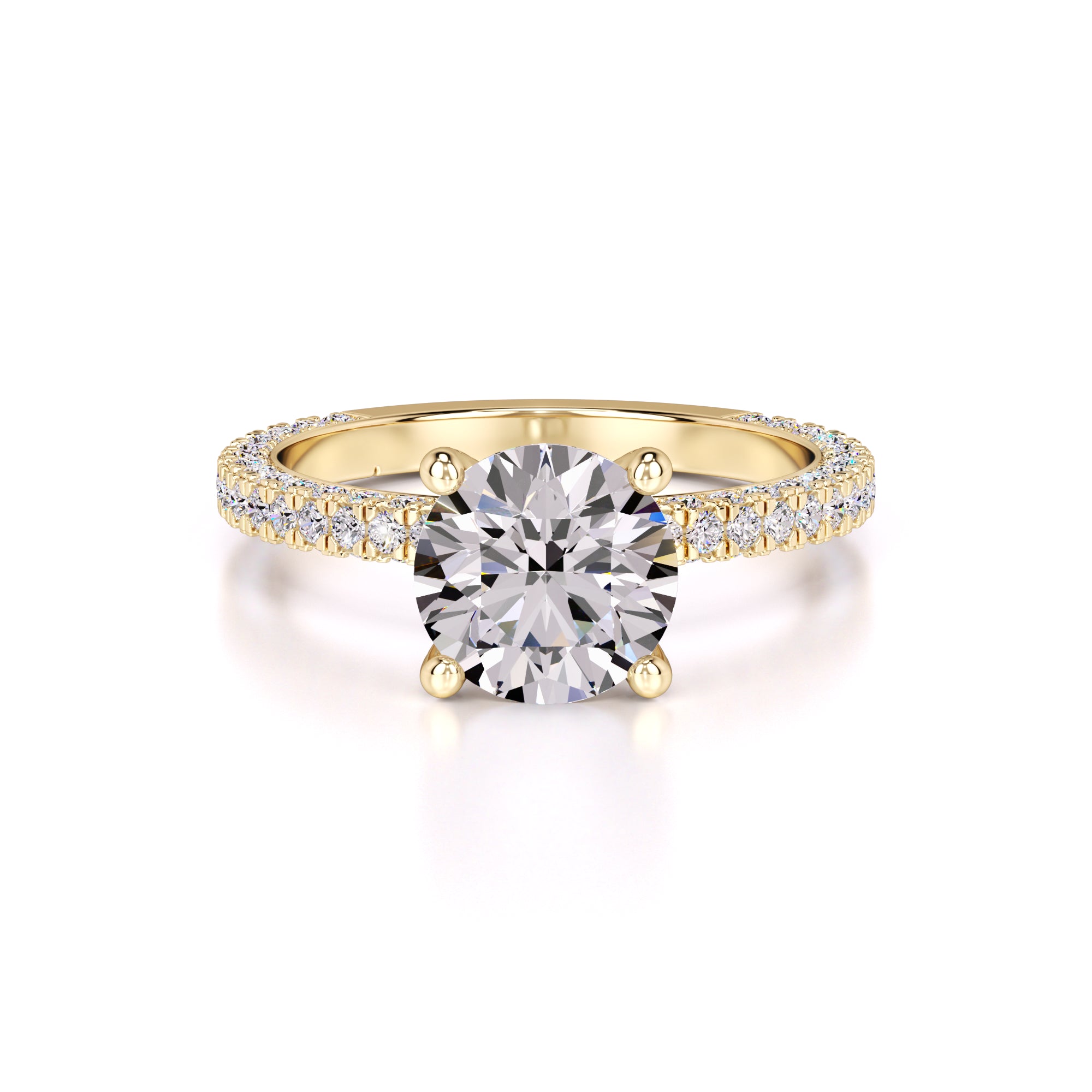 Amanda Lab Grown Diamond Ring | Yellow Gold | 1