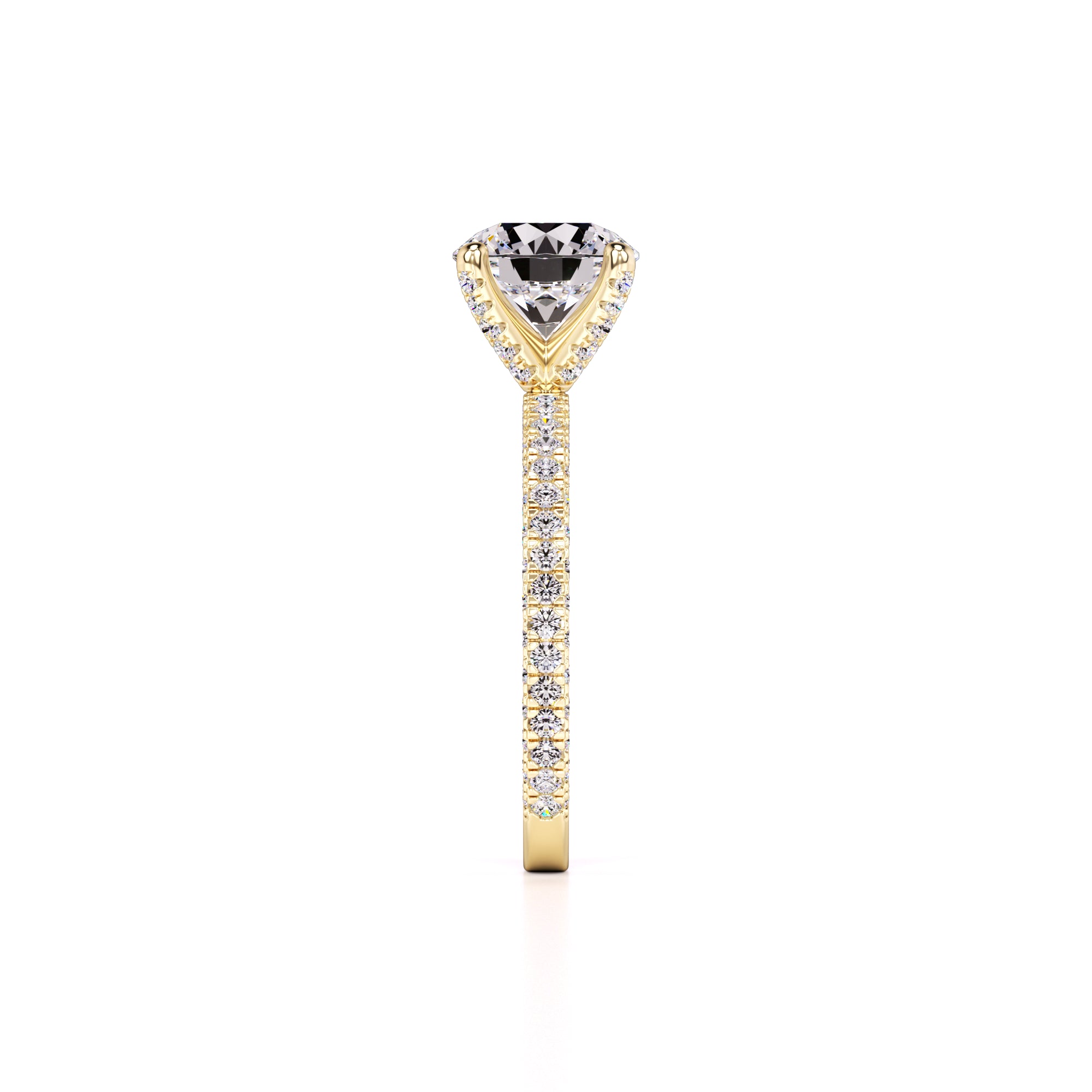 Amanda Lab Grown Diamond Ring | Yellow Gold | 4